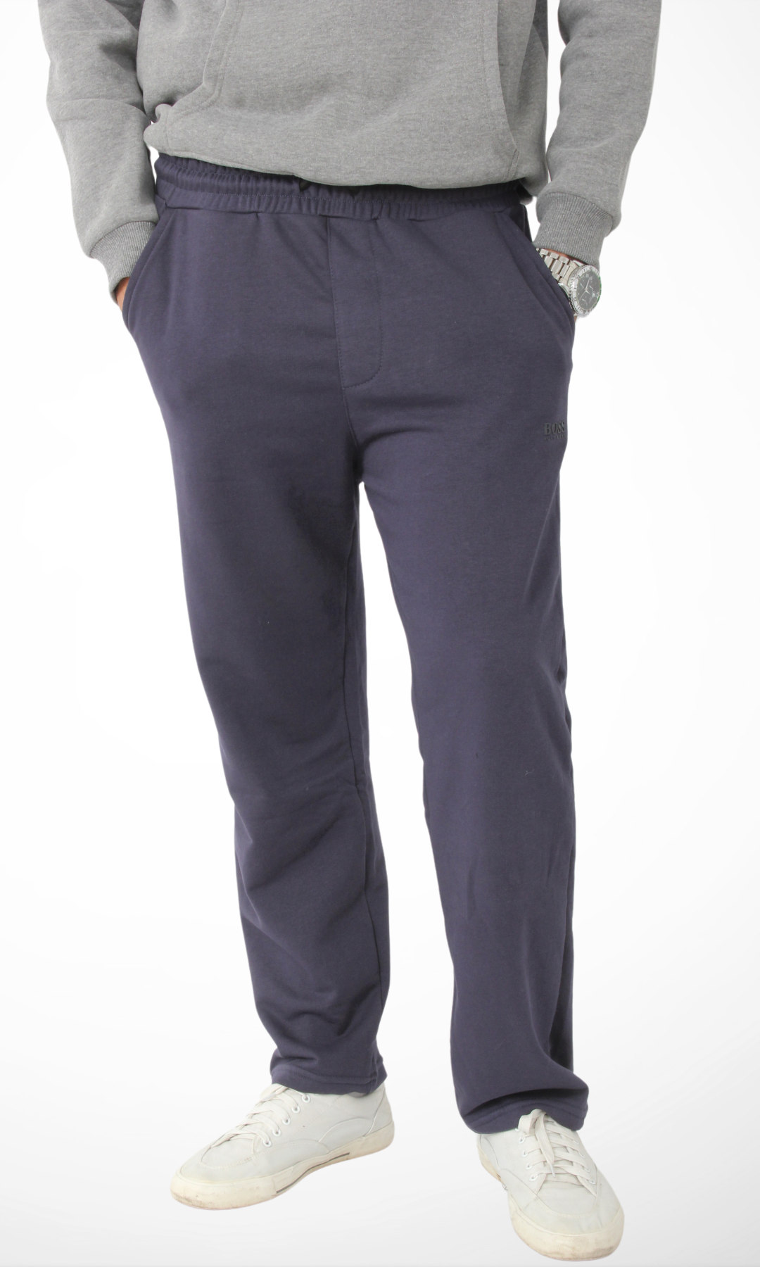 Men  Relaxed Fit Pants (Blue)