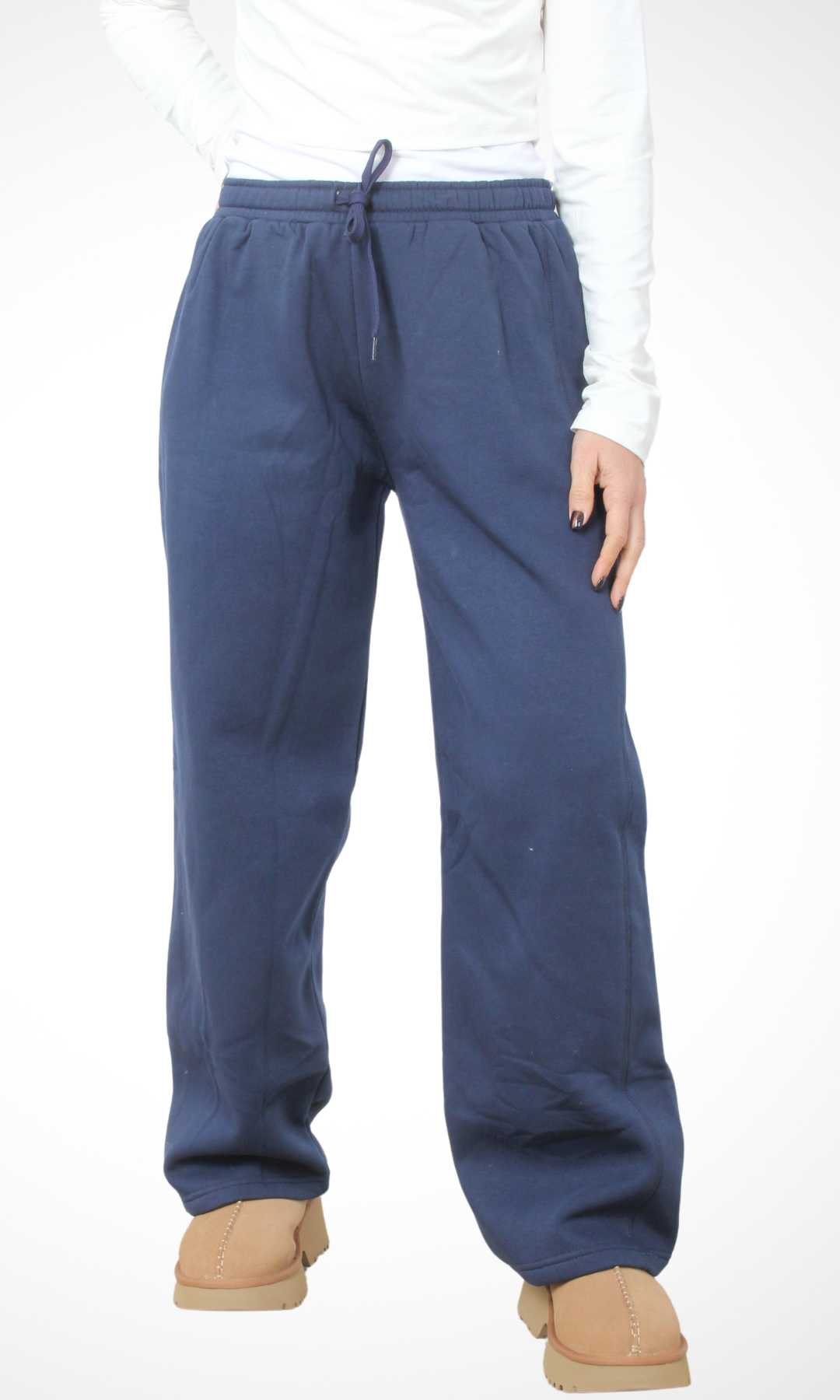 Women Straight Leg Sweatpants (Dark Blue)