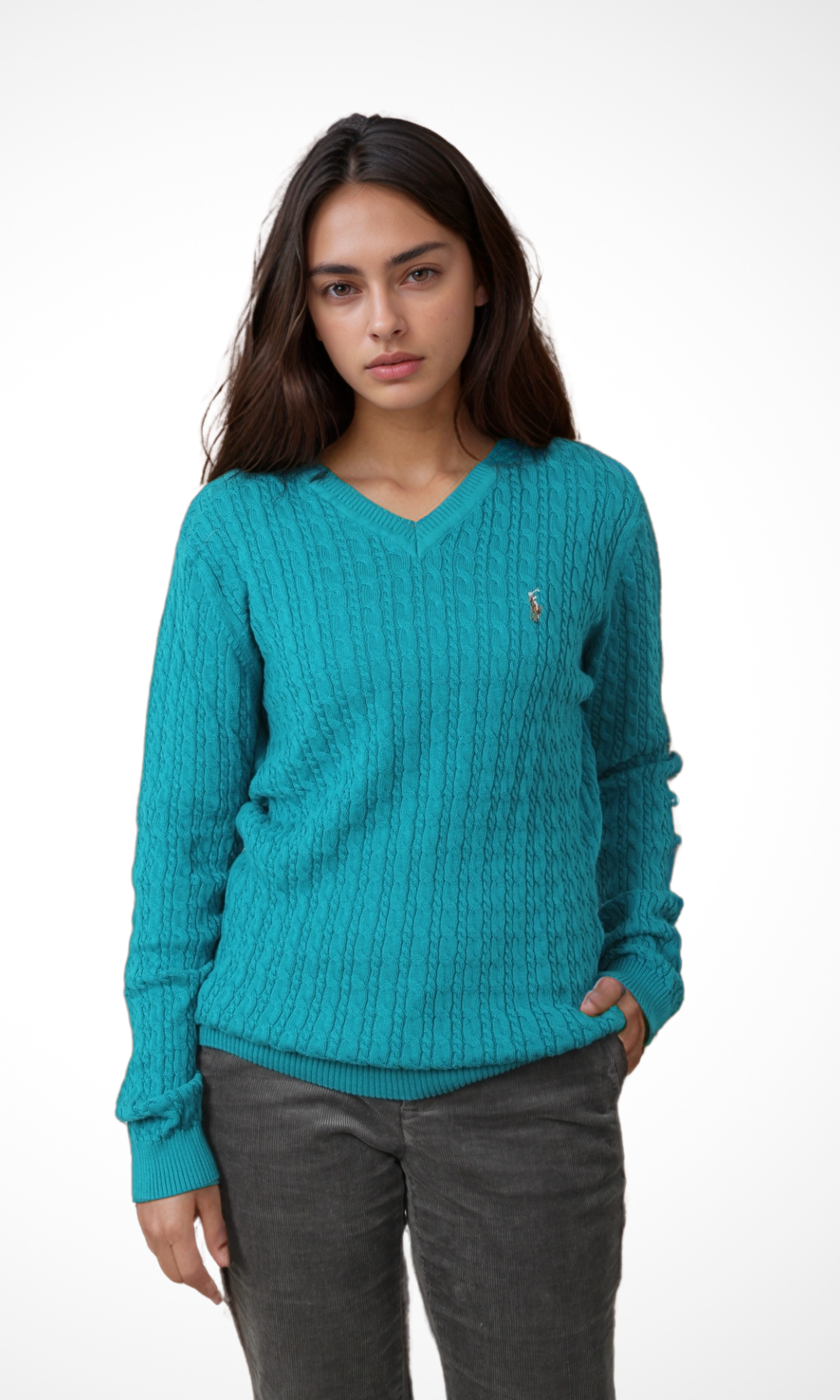 Women Knit Jumper (Turquoise)