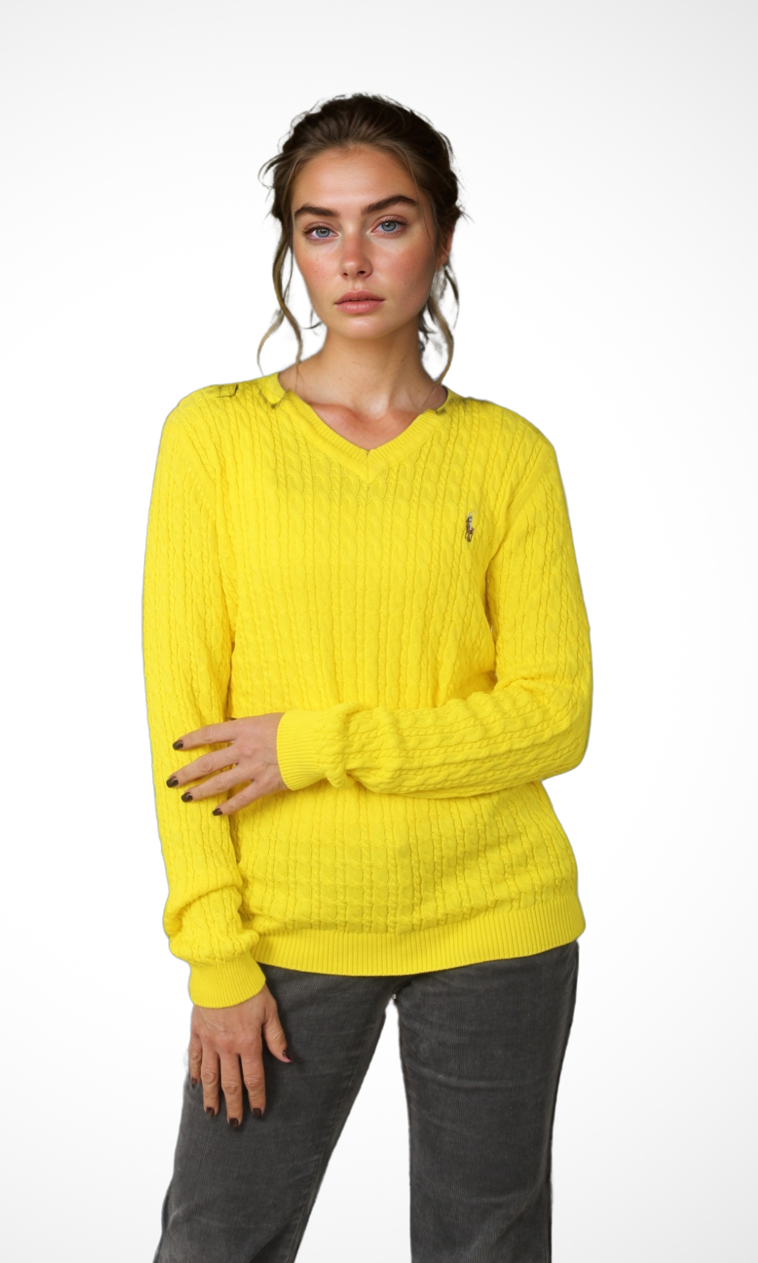 Women Knit Jumper (Yellow)