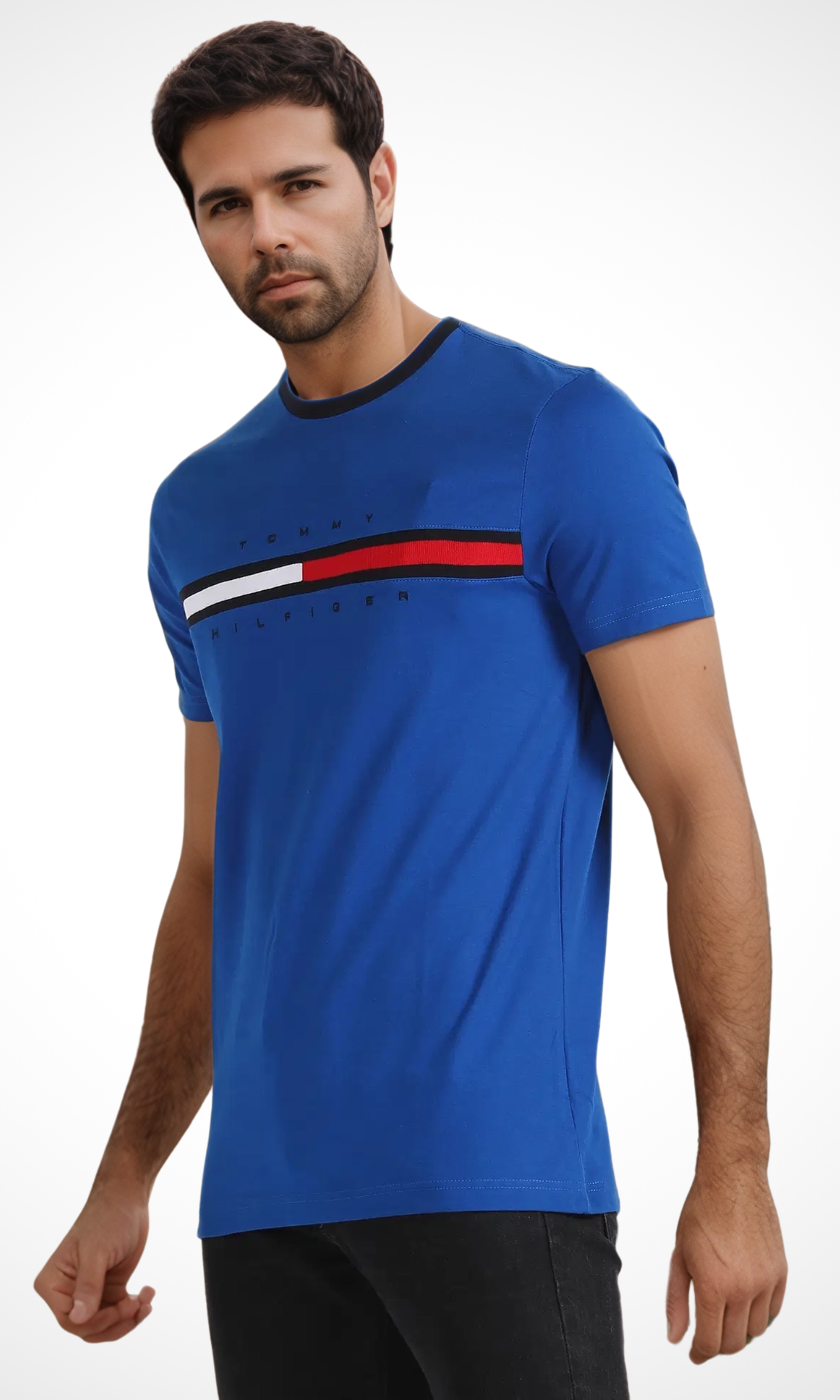 Original Men Graphic Printed T-Shirt (Blue)
