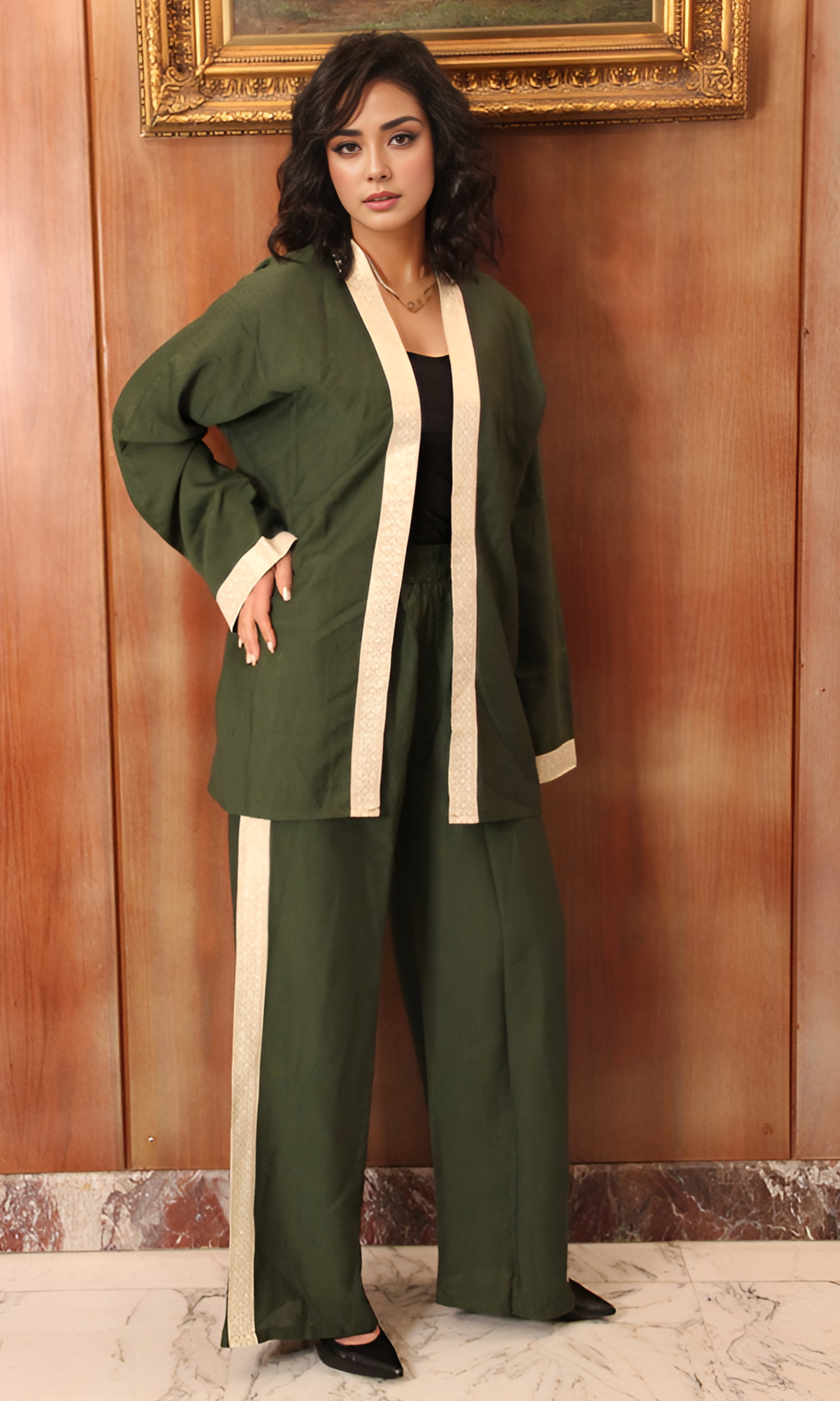 Women Ramadan Set (Oil Green)