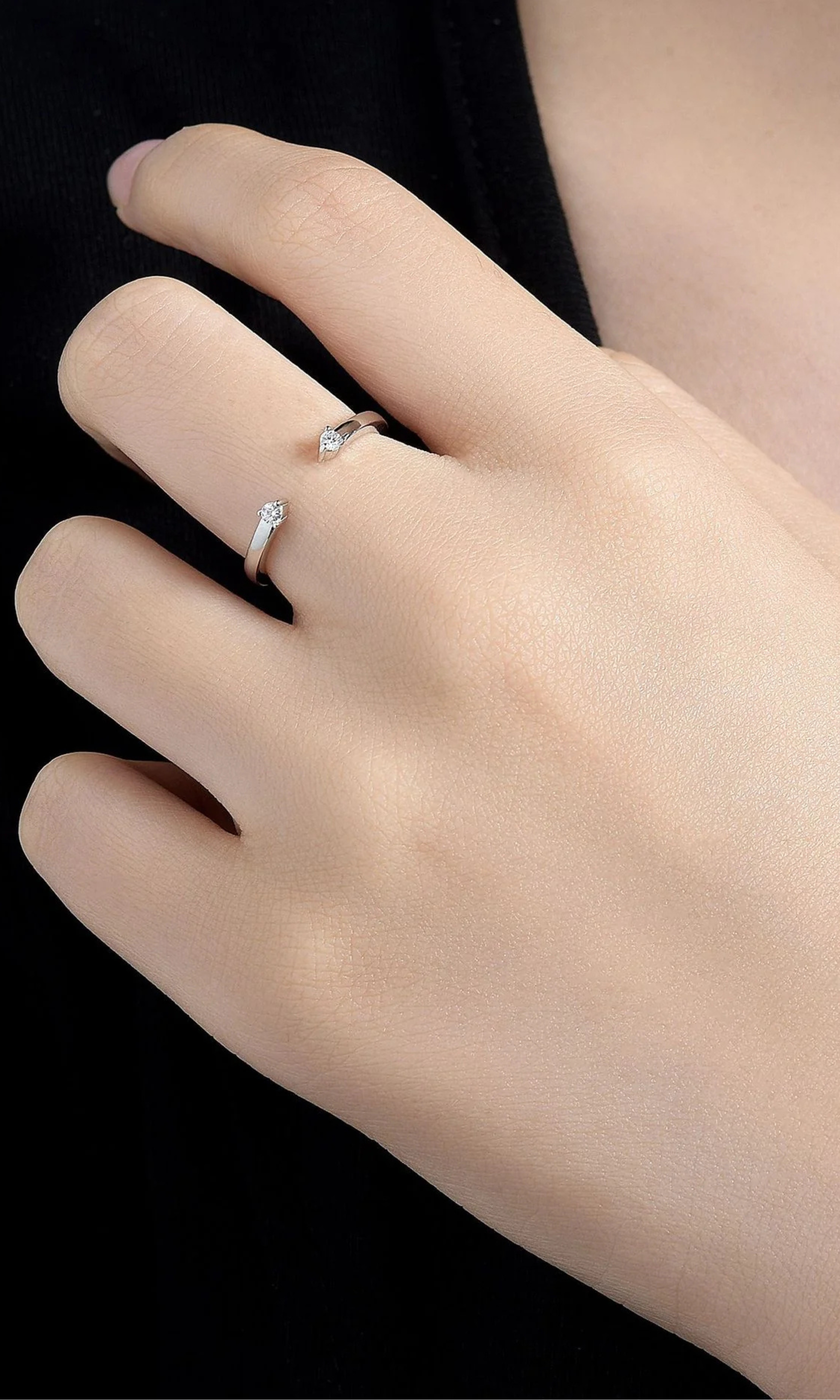 Women Silver Open Ring