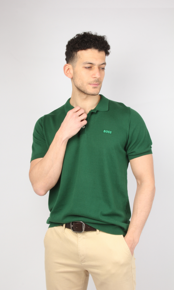 Men knit polo Shirt