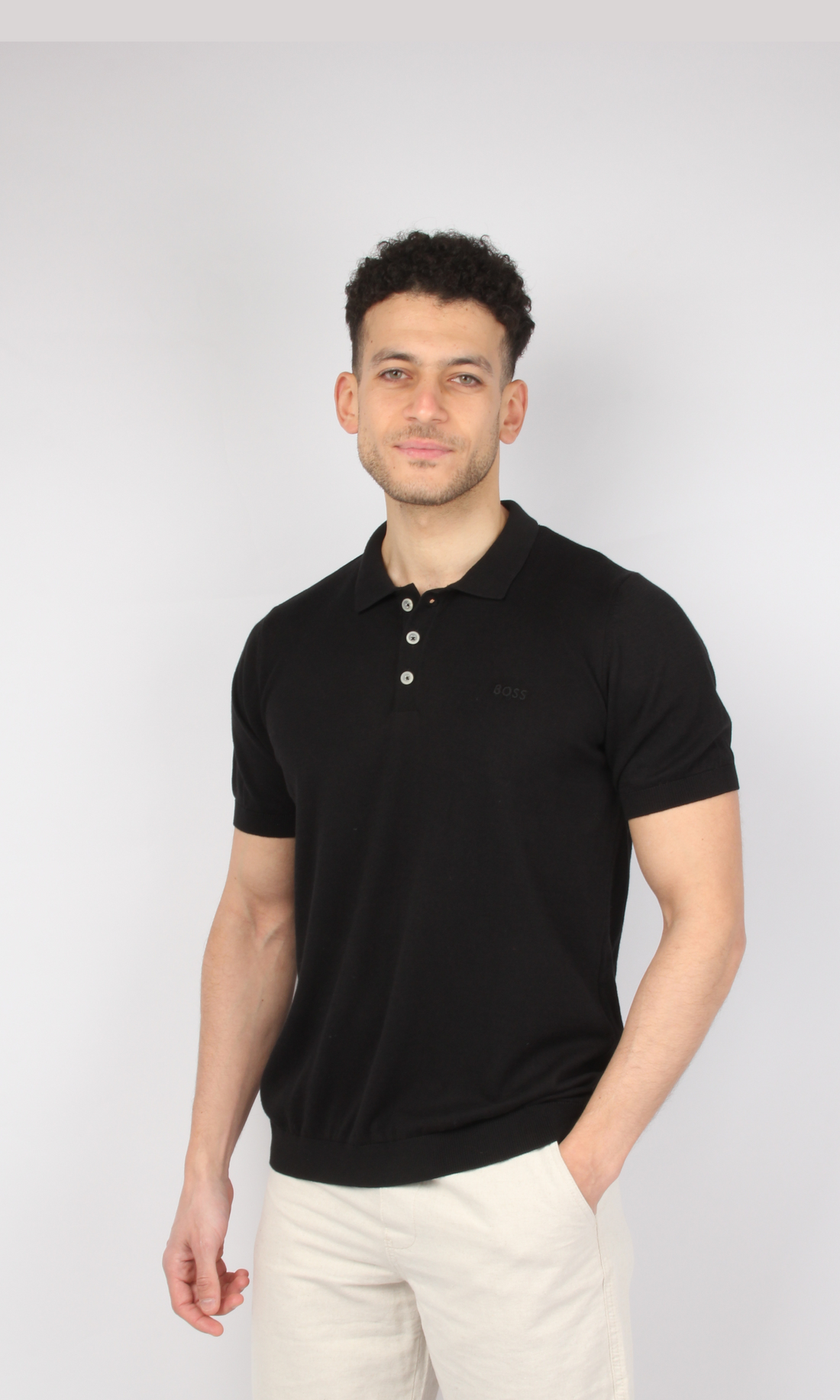 Men knit polo Shirt