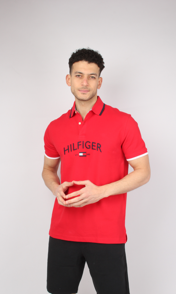 Original Men Polo T-Shirt HILFIGER (Red)