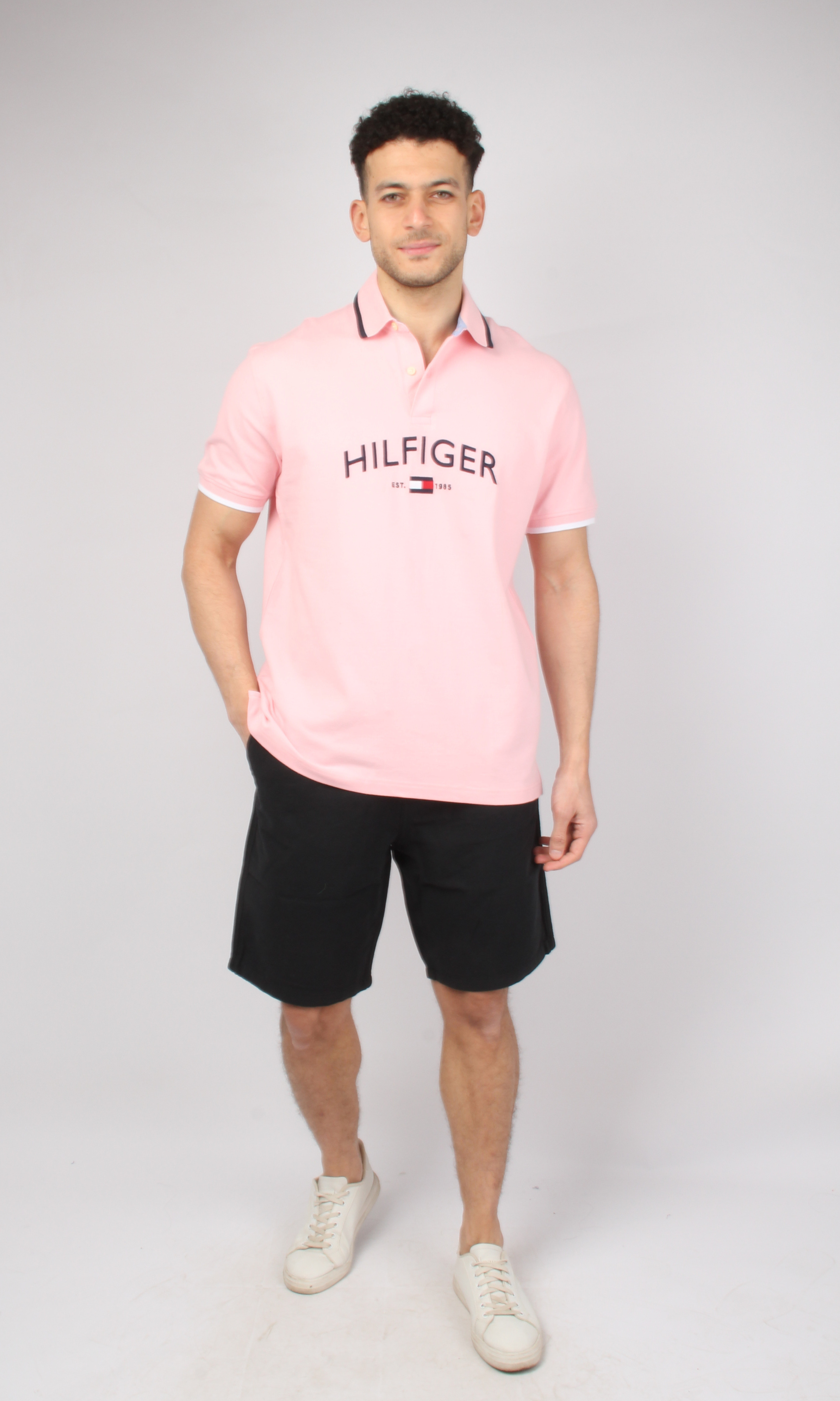 Original Men Polo T-Shirt HILFIGER (Pink))