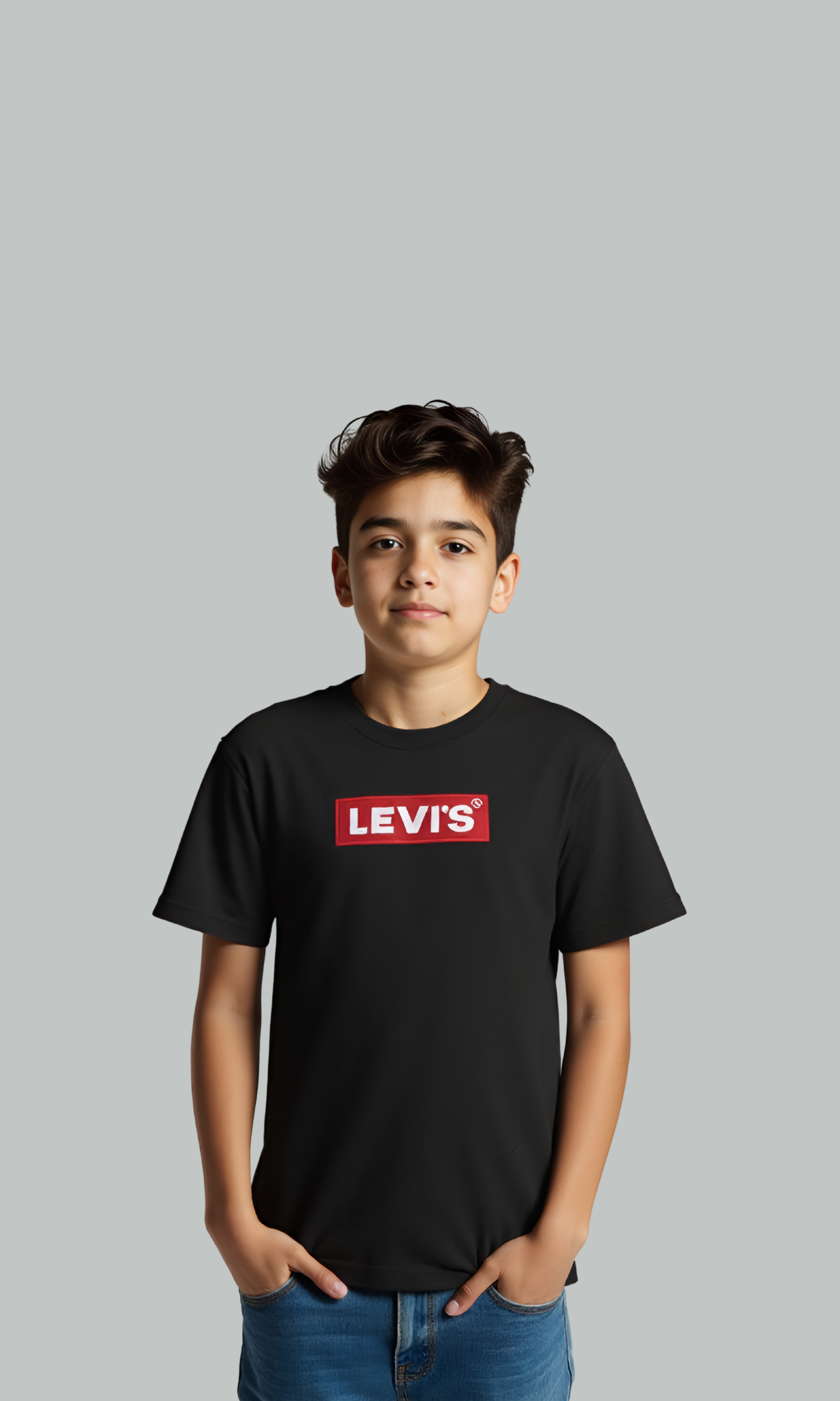 Kids Levi's Short Sleeve T-shirt (Black)