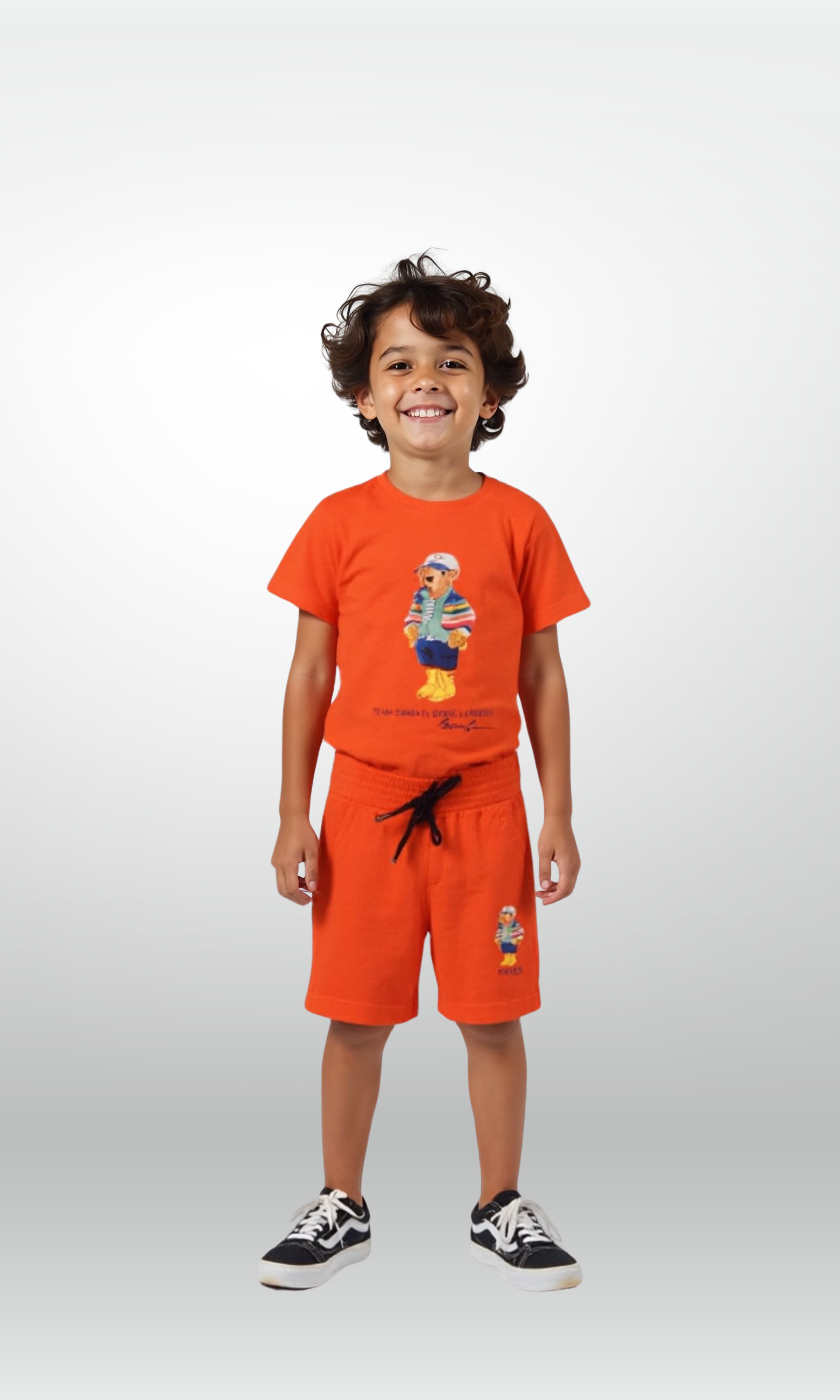 Kids Cotton Bear Set (Orange)