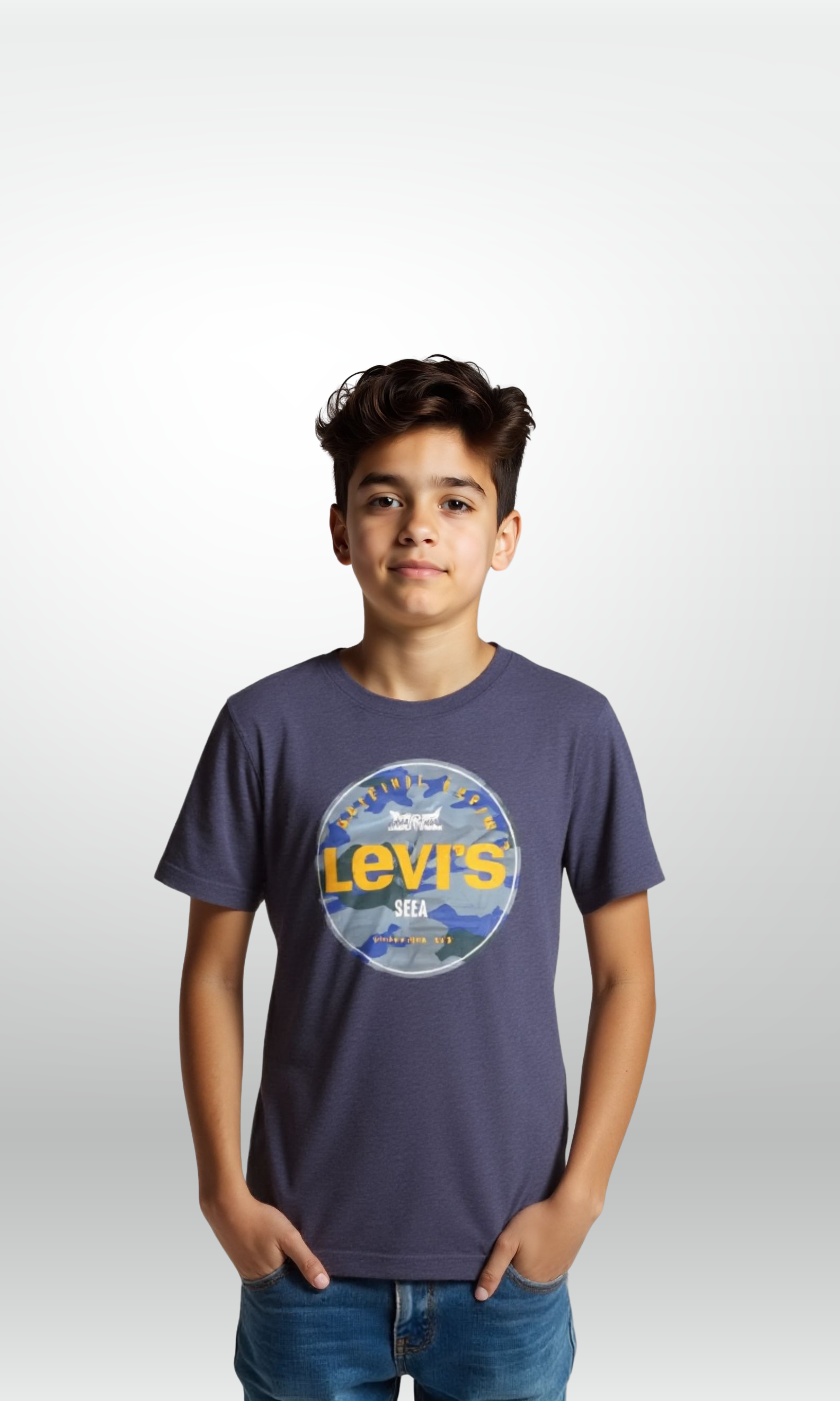 Kids Levi's Short Sleeve T-shirt (Purple)