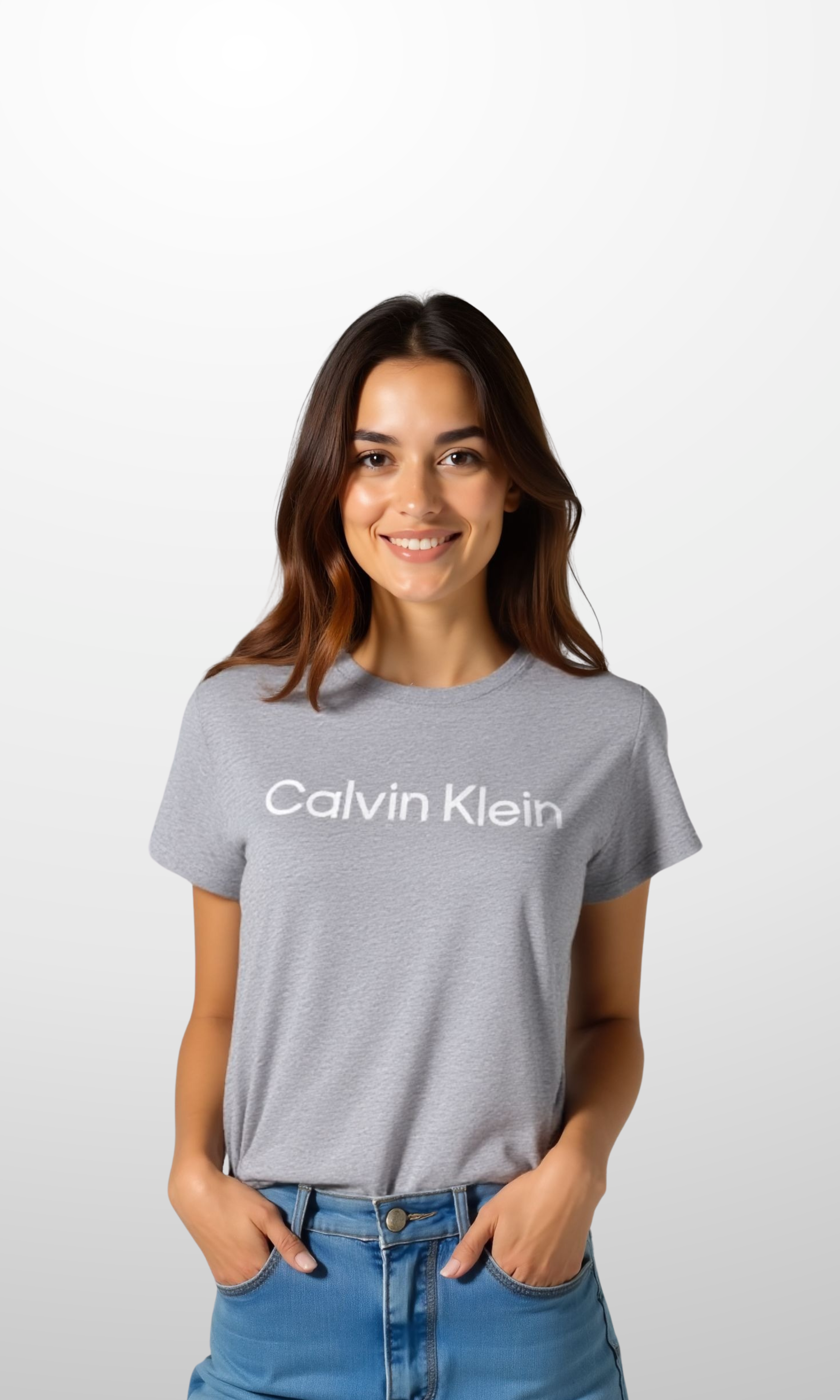 Women Comfort Cotton T Shirt (Grey)