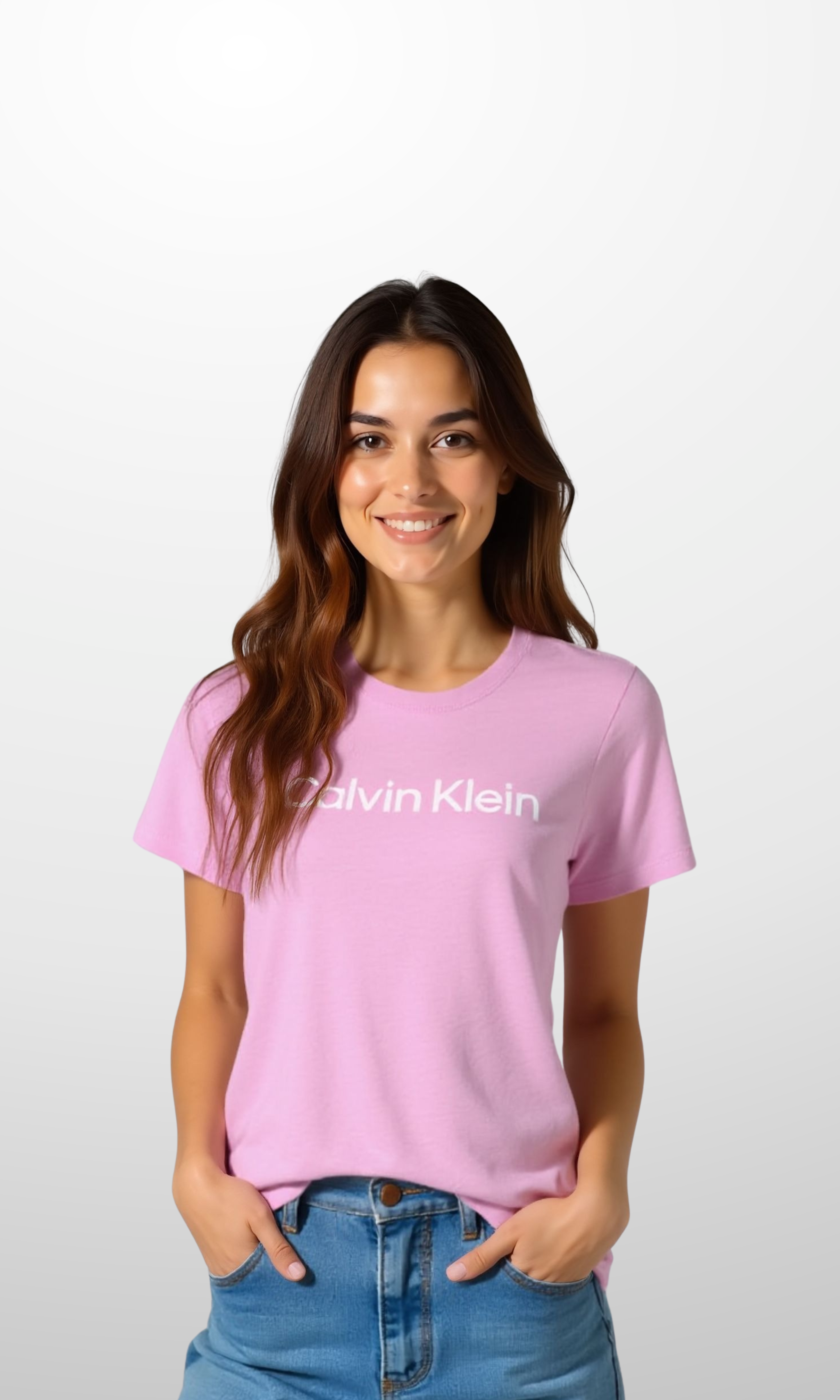 Women Comfort Cotton T Shirt (Pink)