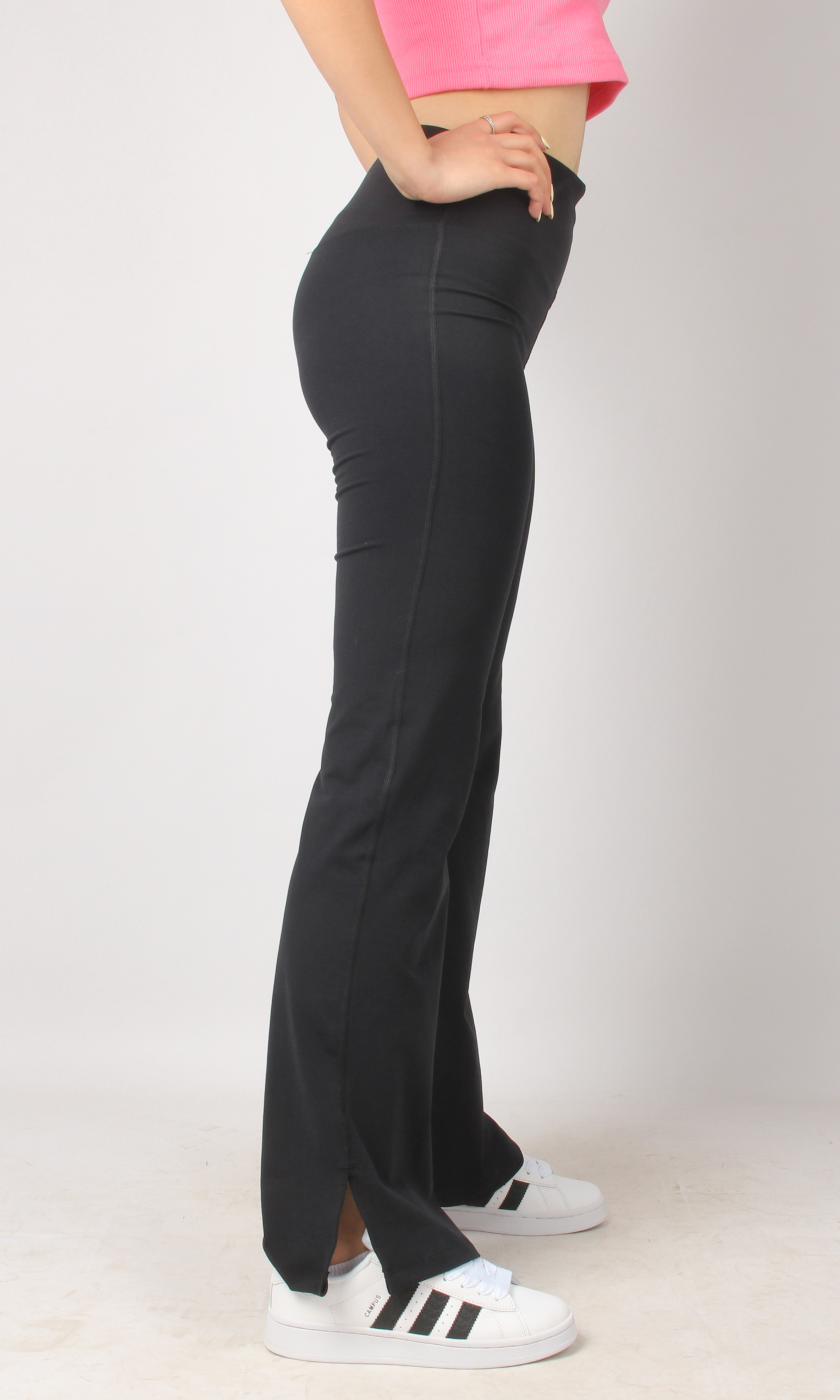 New Women Sports Flare Leggings (Black)