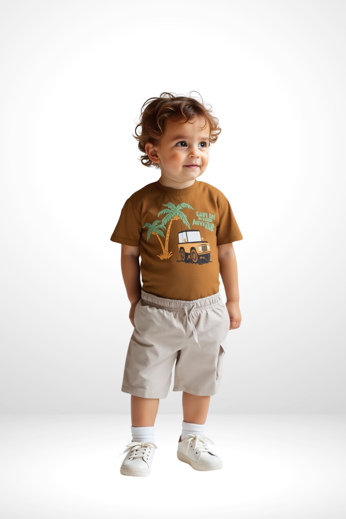 Kids Printed Cotton Set -2 Pieces (Adventure)