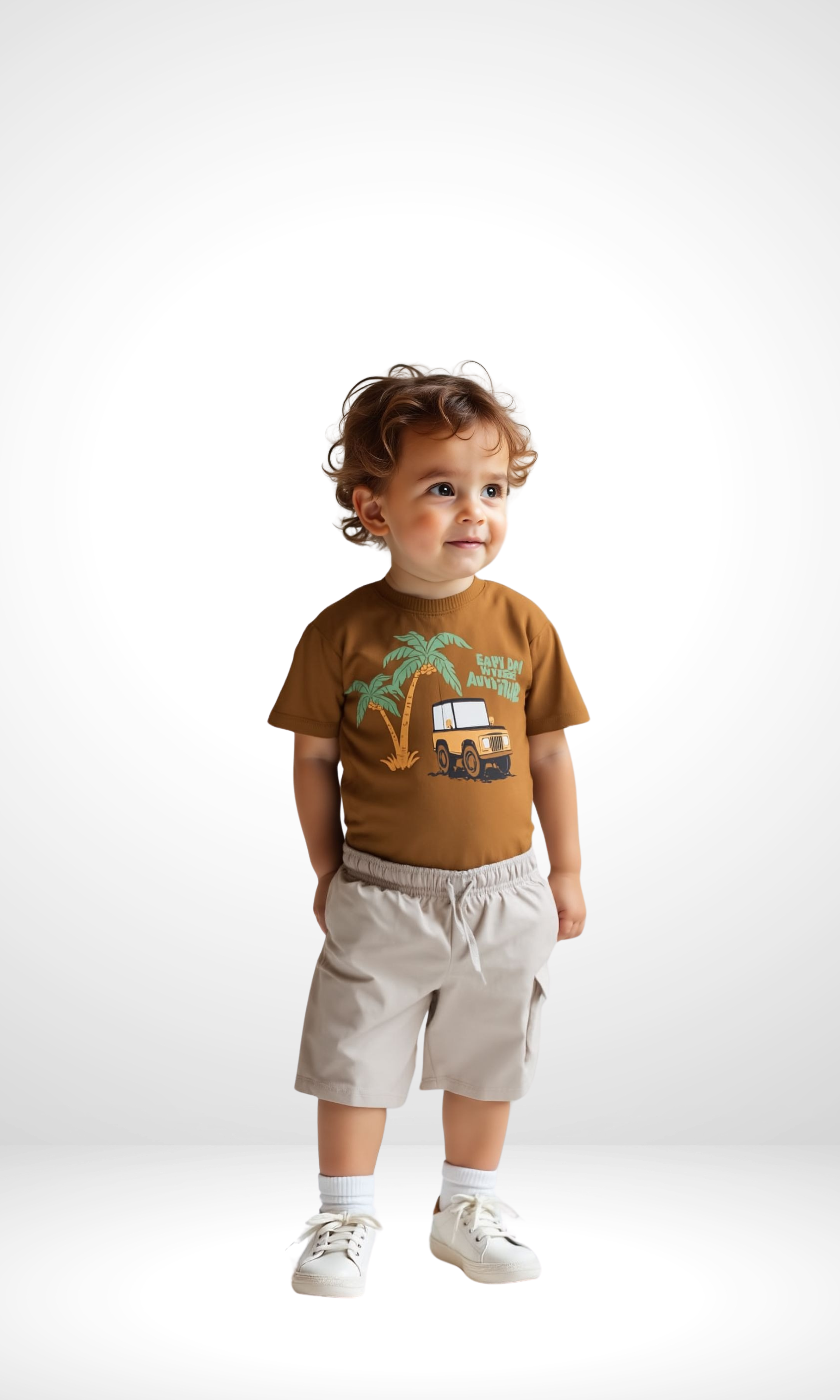 Kids Printed Cotton Set -2 Pieces (Adventure)