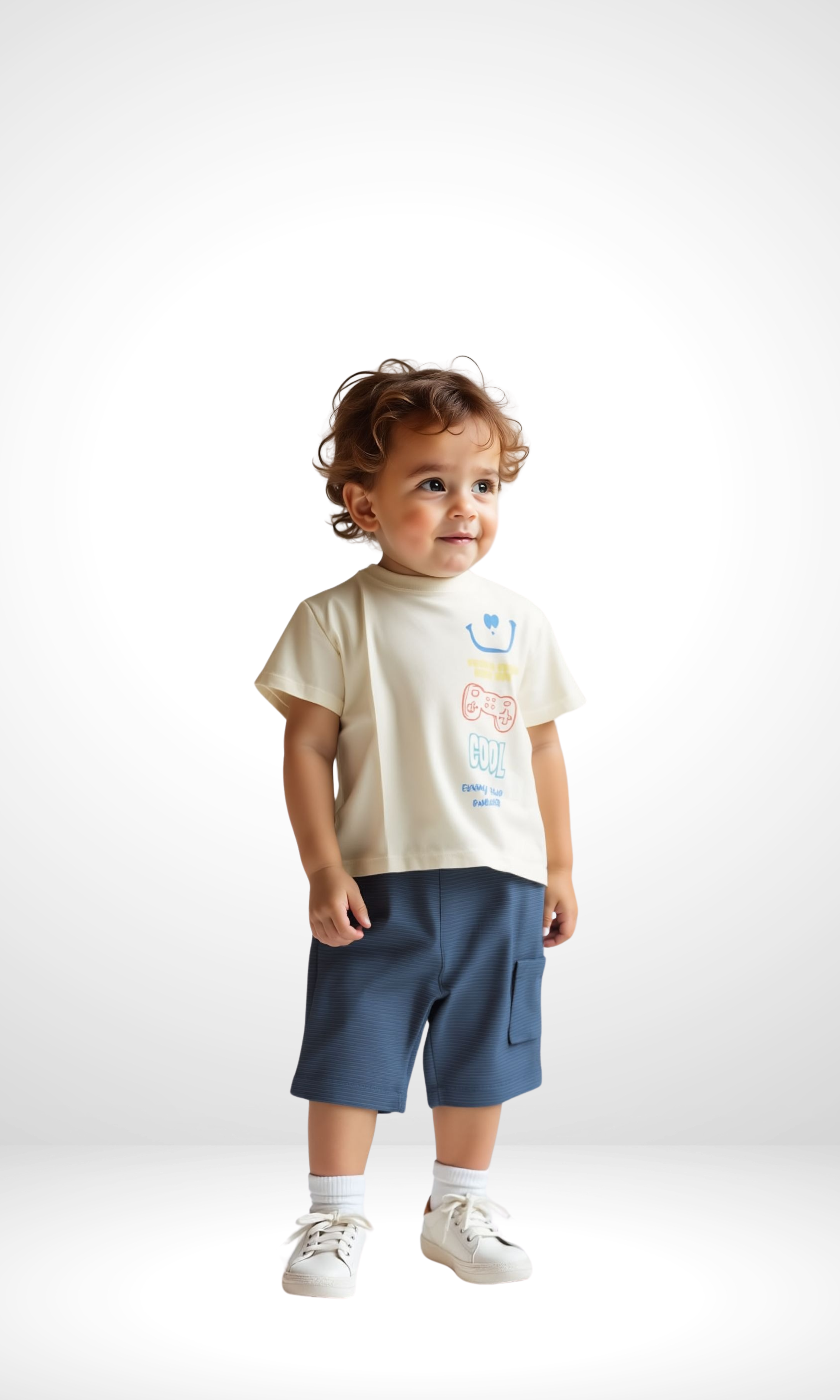 Kids Printed Cotton Set -2 Pieces (Cool)