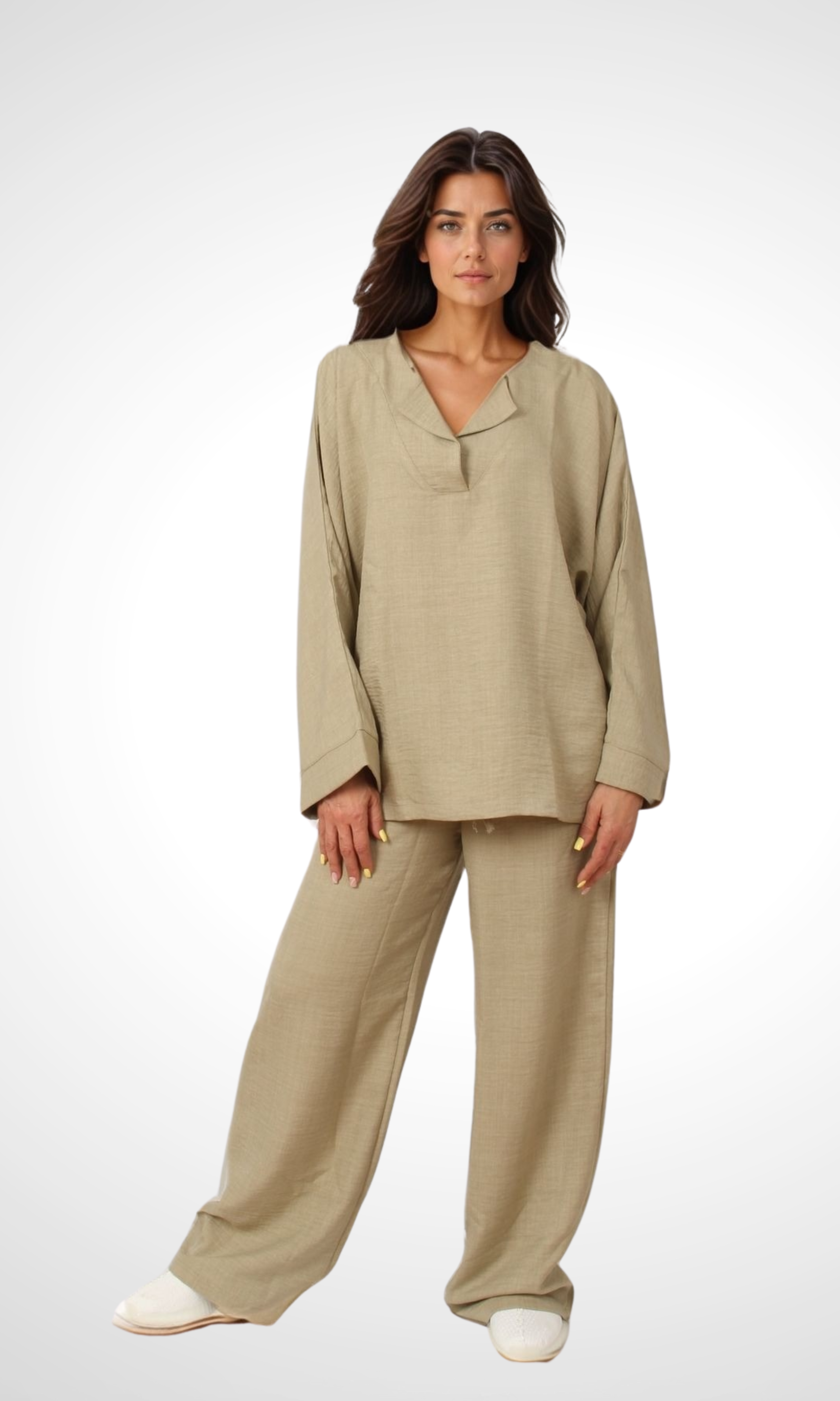 Women Summer Woman Set Comfortable (Oil Green)