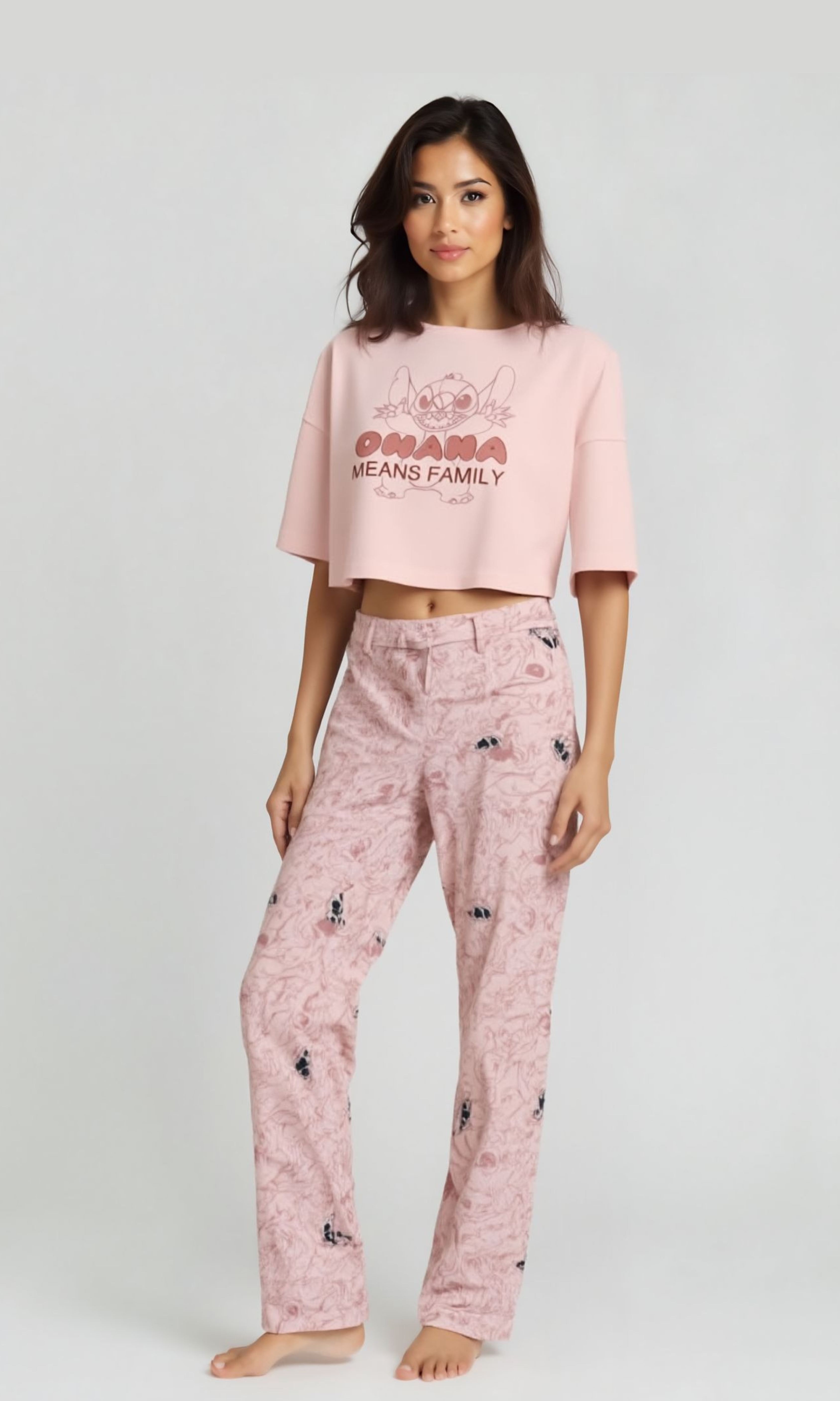 Women Stitch OHANA Pajamas Pants (Simon)