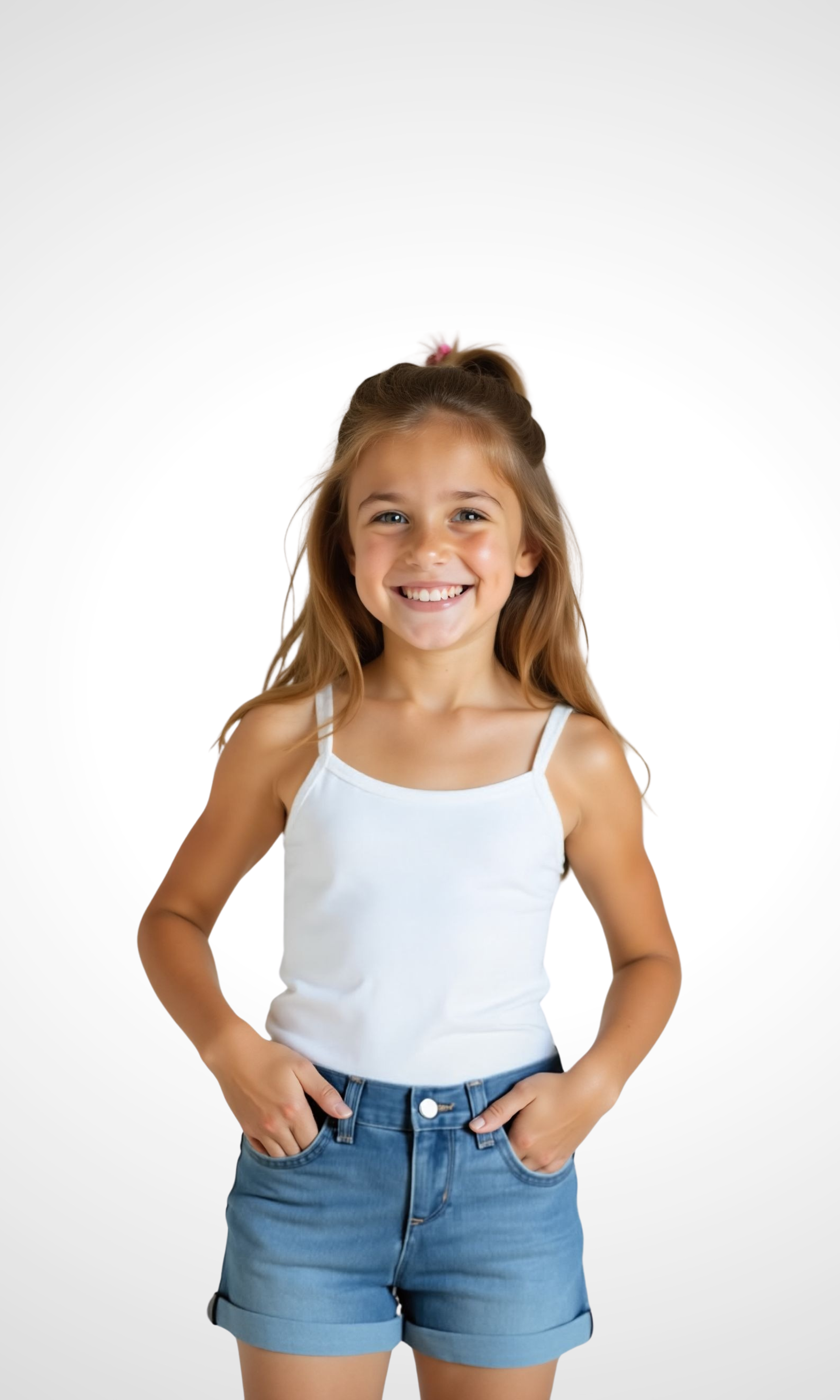 Kids Denim Solid Color (Blue Jeans)