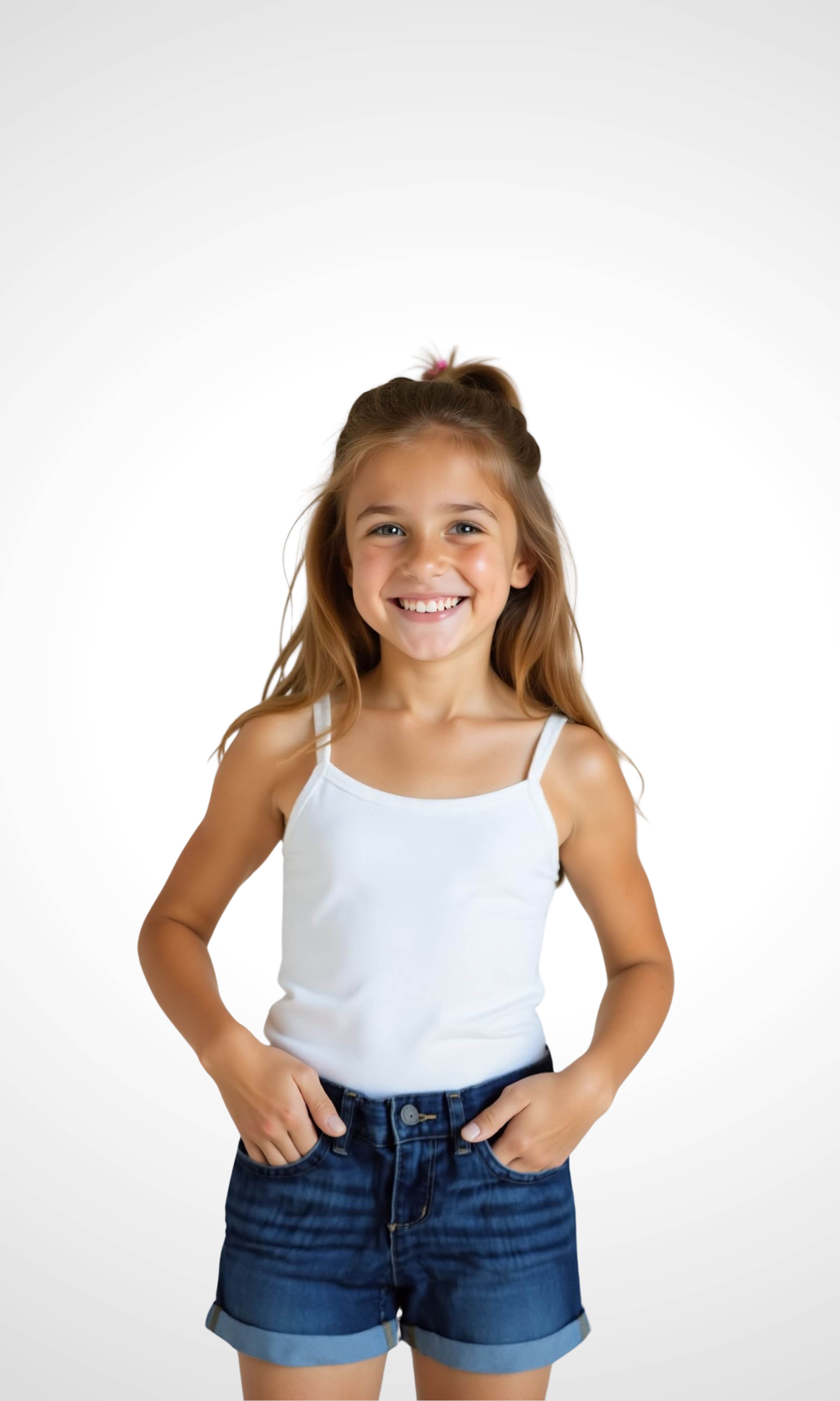 Kids Denim Solid Color (Dark Blue)