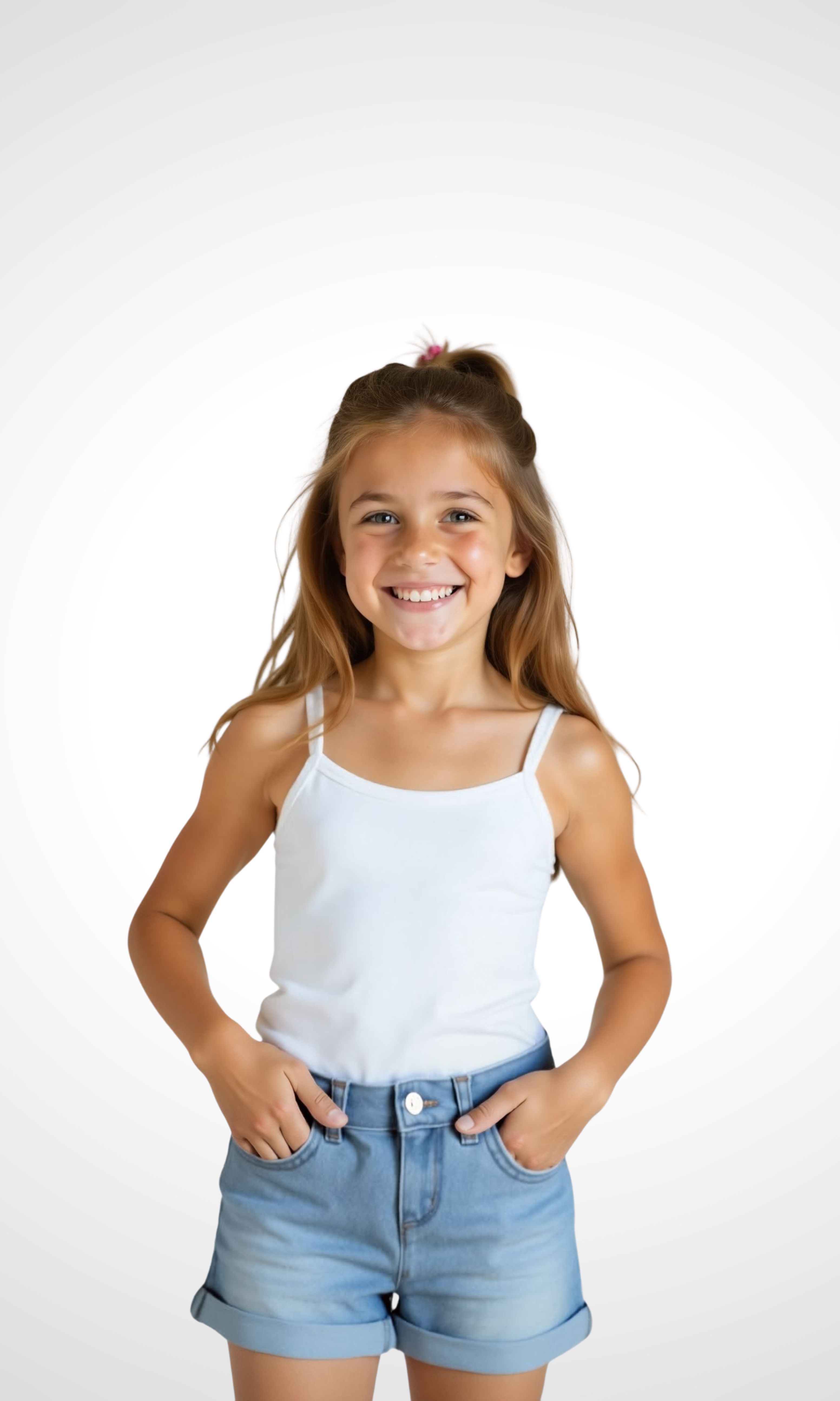 Kids Denim Solid Color (Baby Blue)