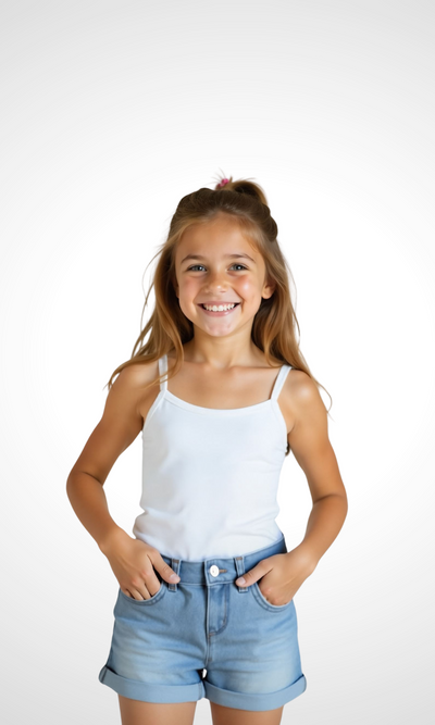 Kids Denim Solid Color (Baby Blue)