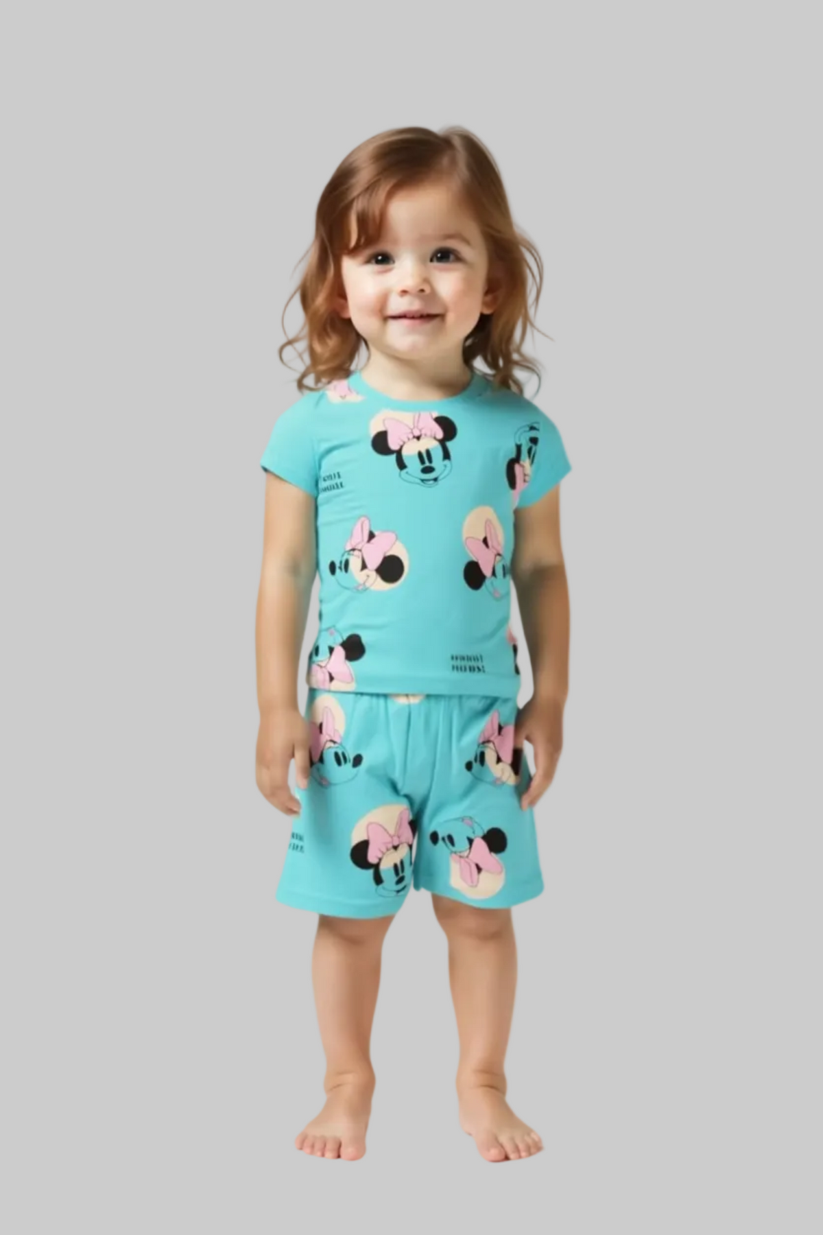Kids Mini Shorts Set (Baby Blue)