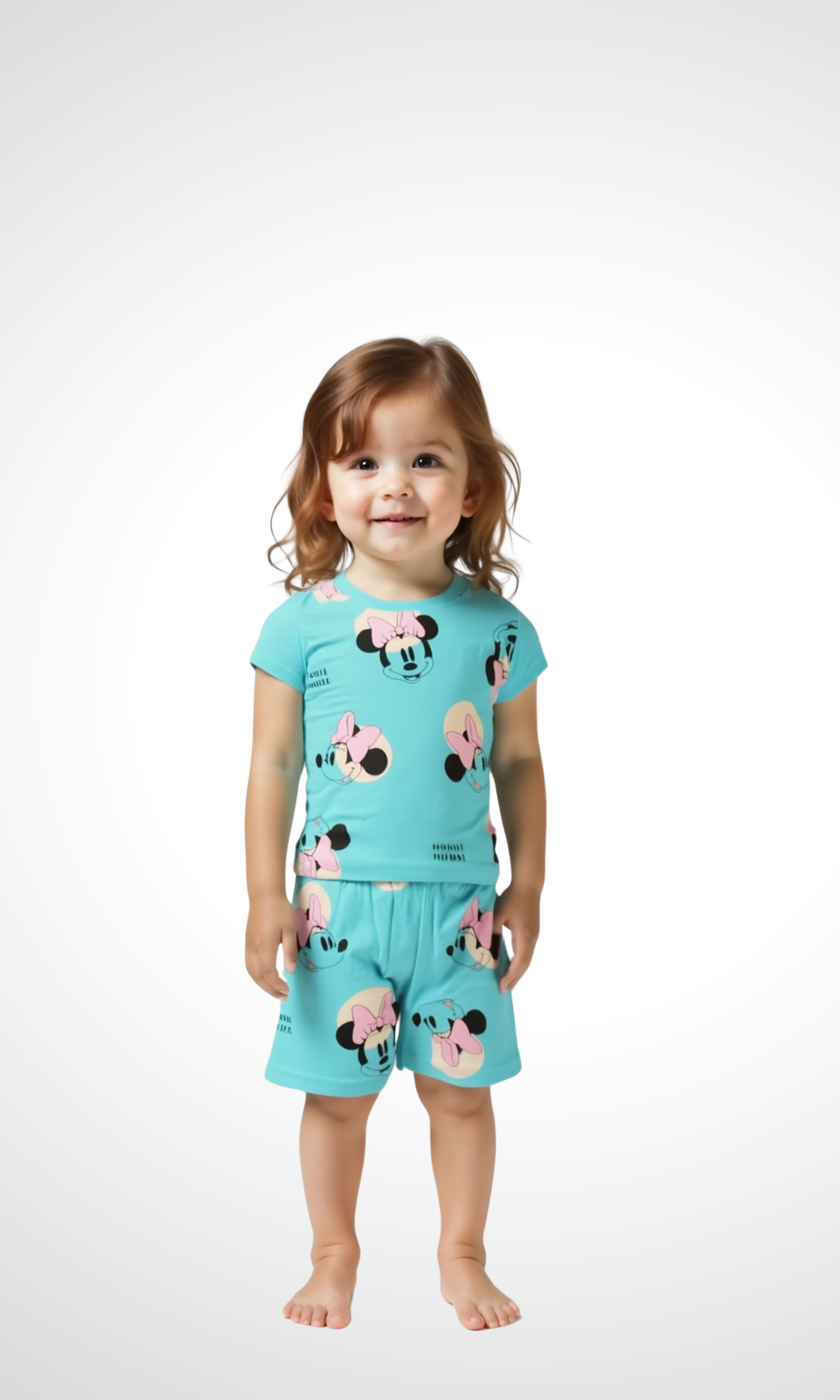 Kids Mini Shorts Set (Baby Blue)