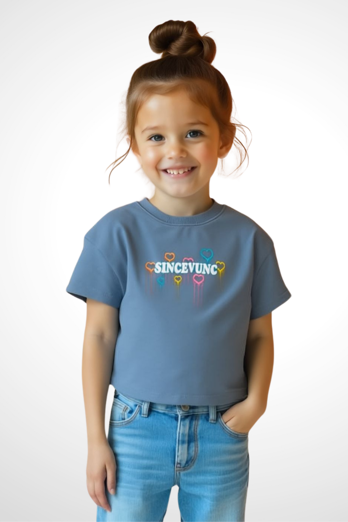 Kids Crew Neck T-Shirt SINCEVUNC (Blue)