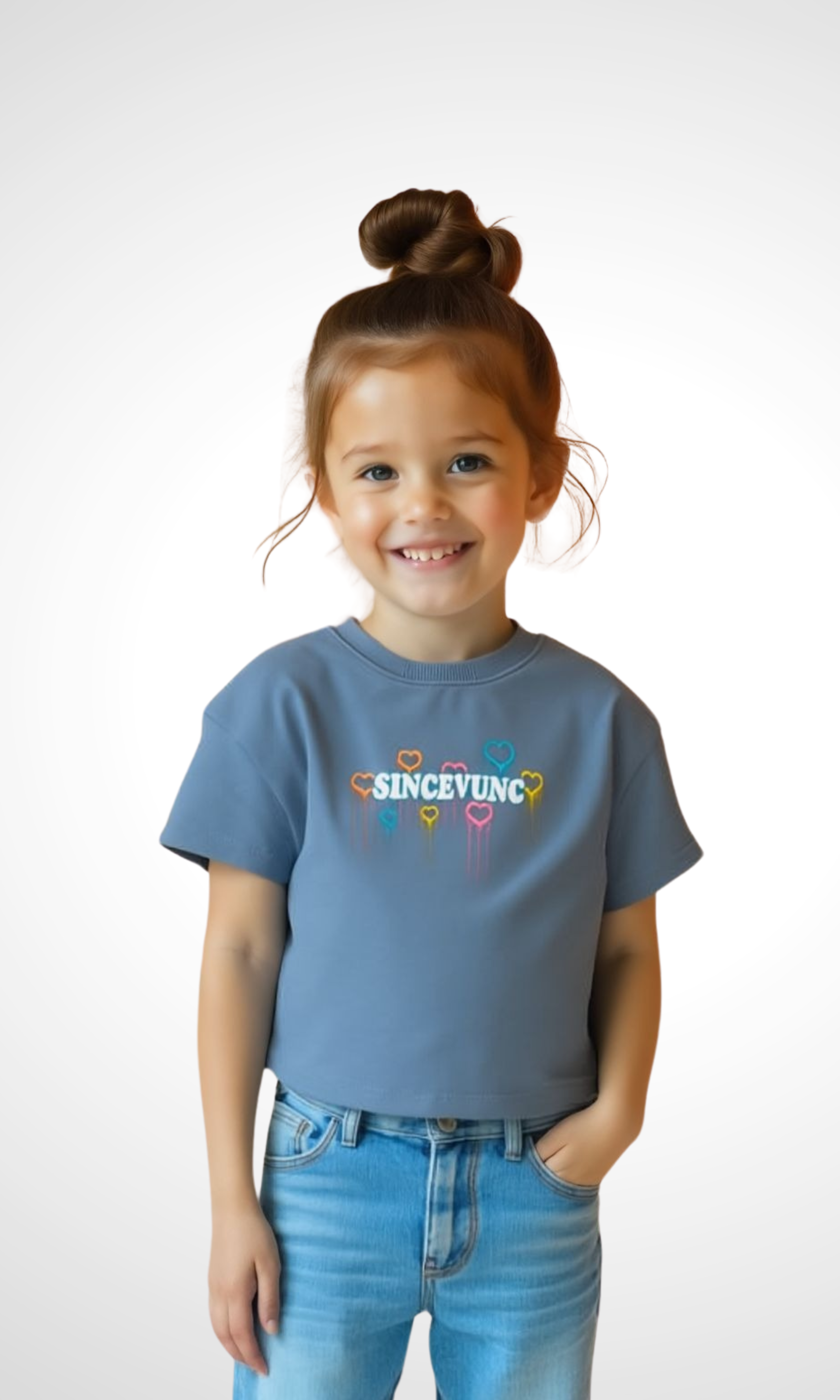 Kids Crew Neck T-Shirt SINCEVUNC (Blue)