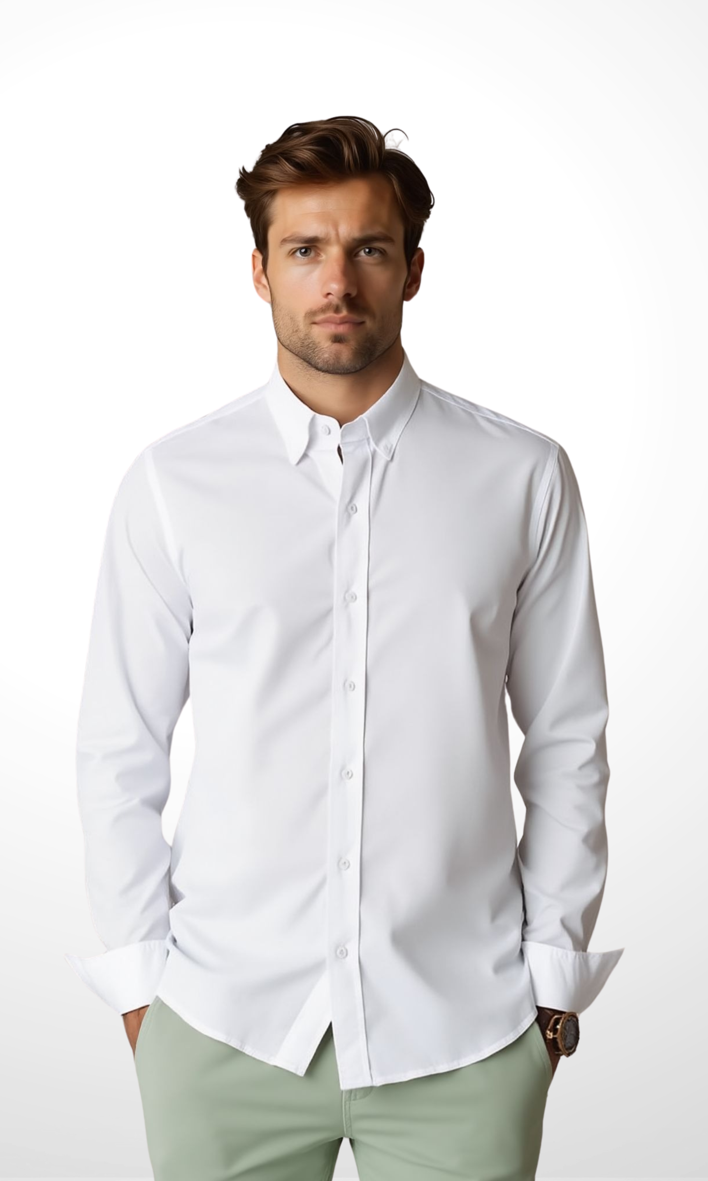 Original Men Oxford Shirt Nut (White)