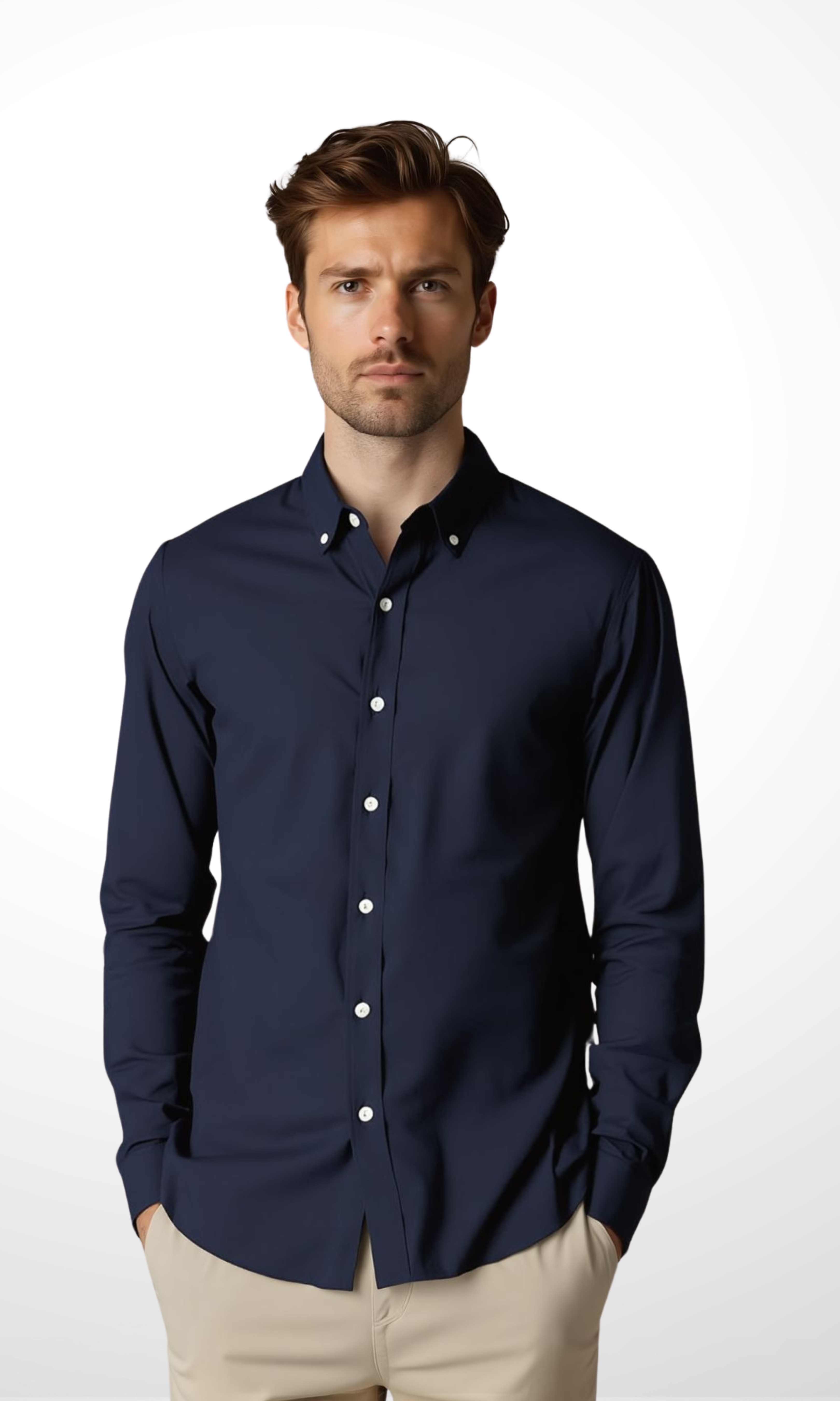 Original Men Oxford Shirt Nut (Navy)