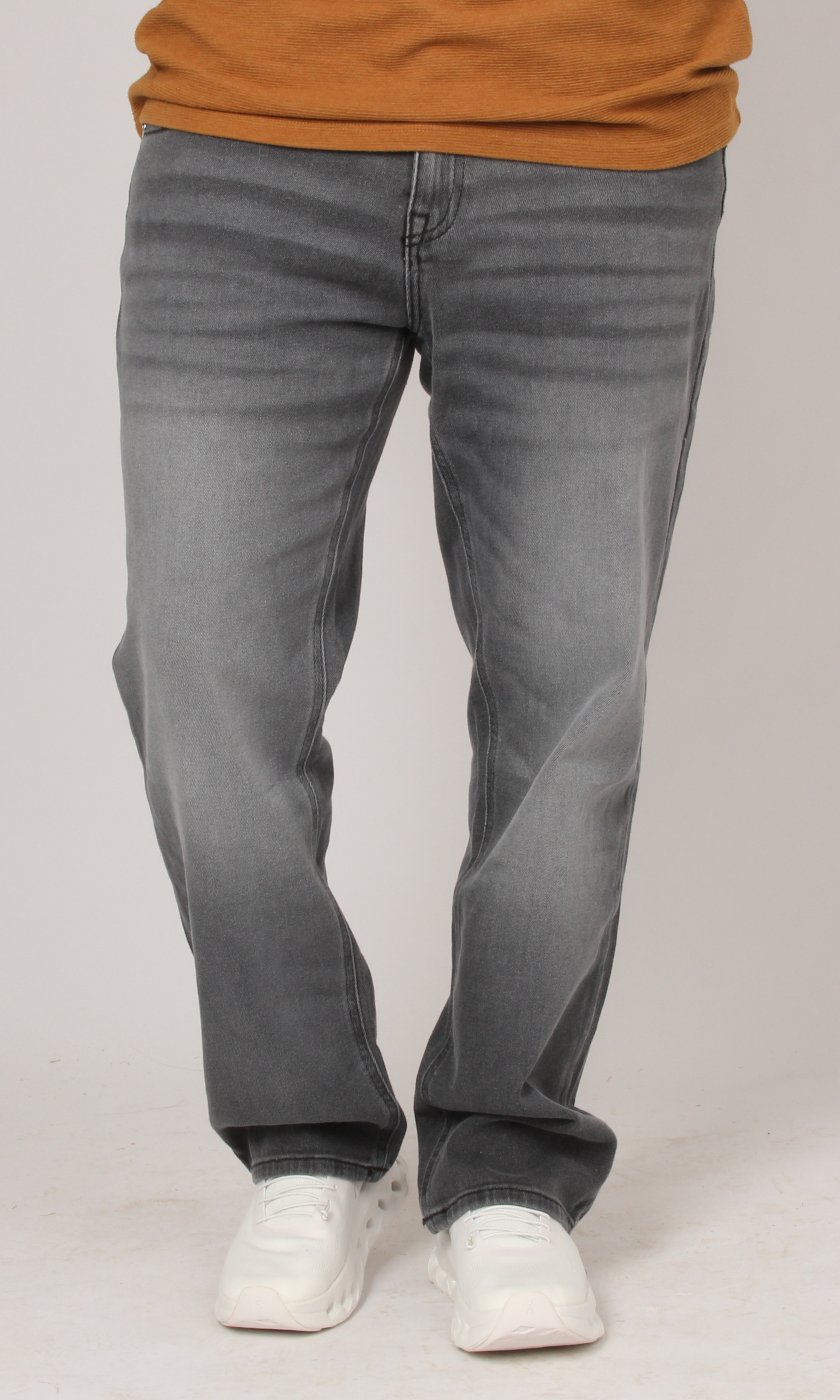 Men Straight Leg Jeans T.R (Grey)