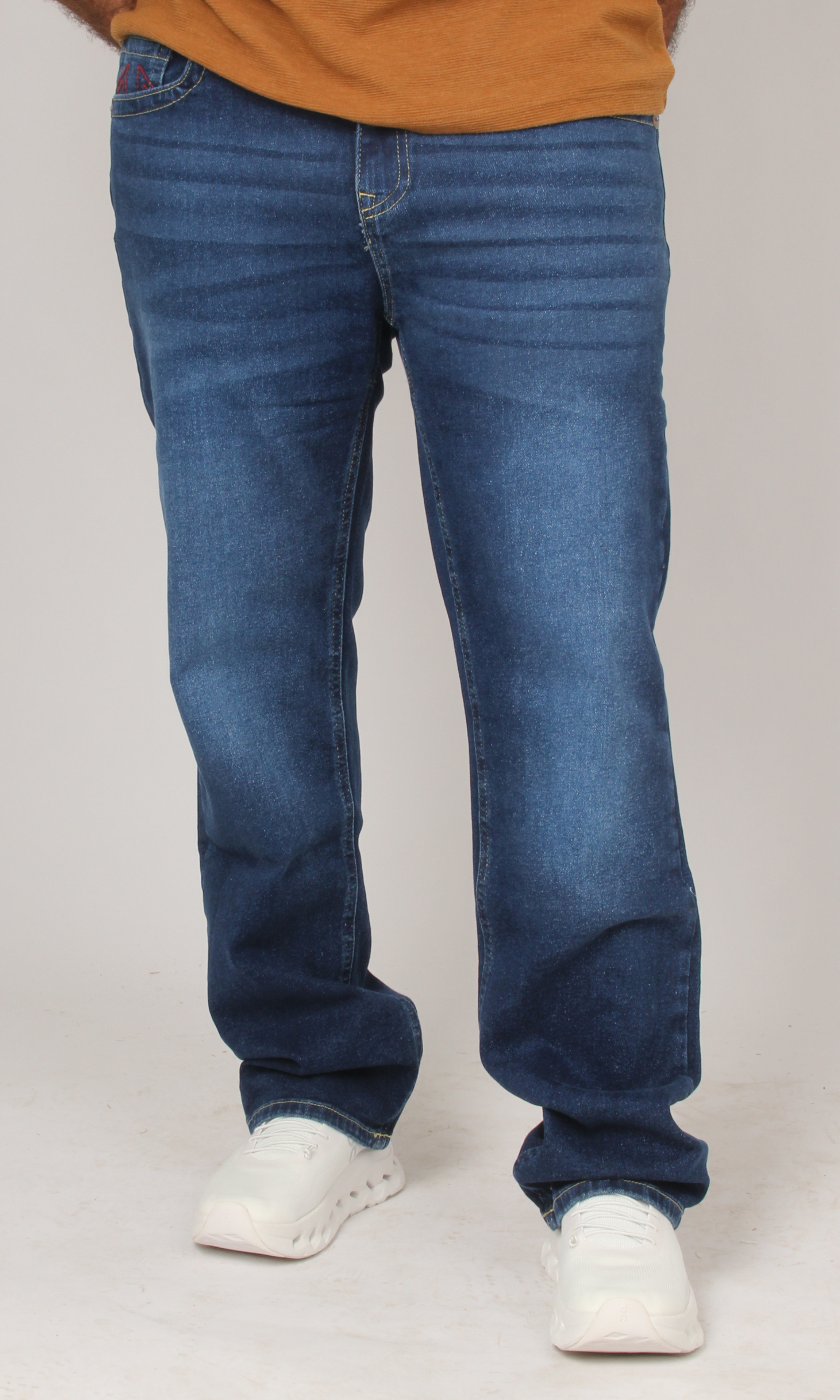 Men Straight Leg Jeans T.R (Dark Blue)
