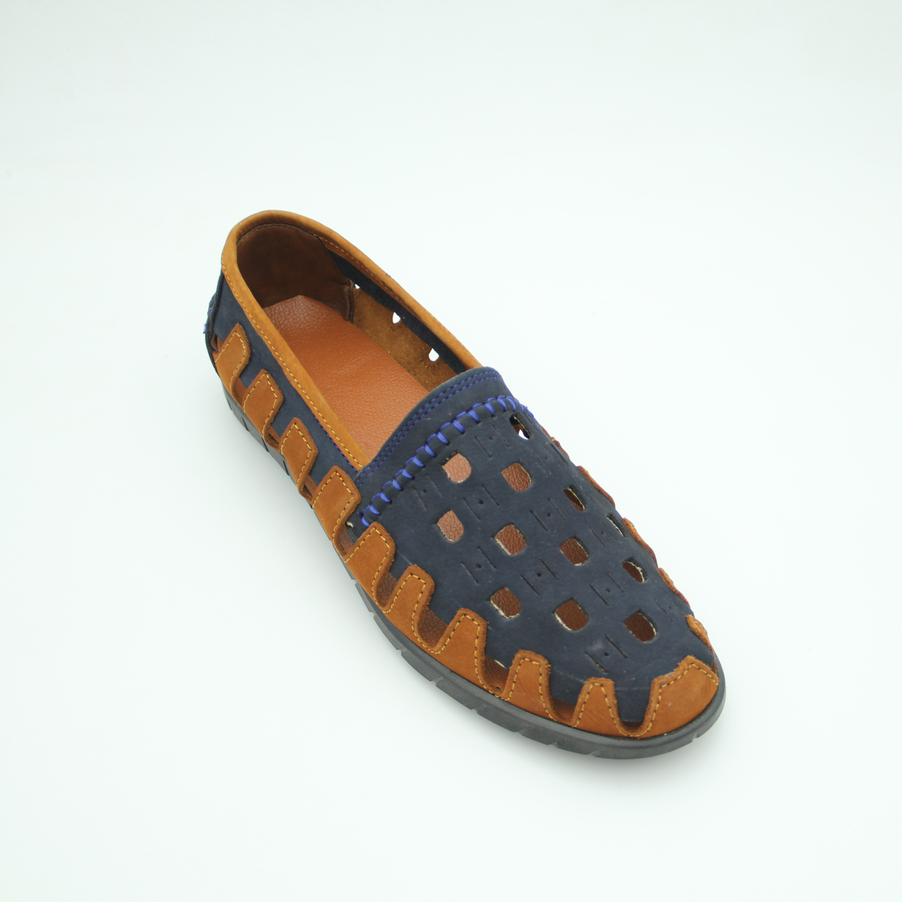 Men Casual Trek slip-on (Navy-Brown)