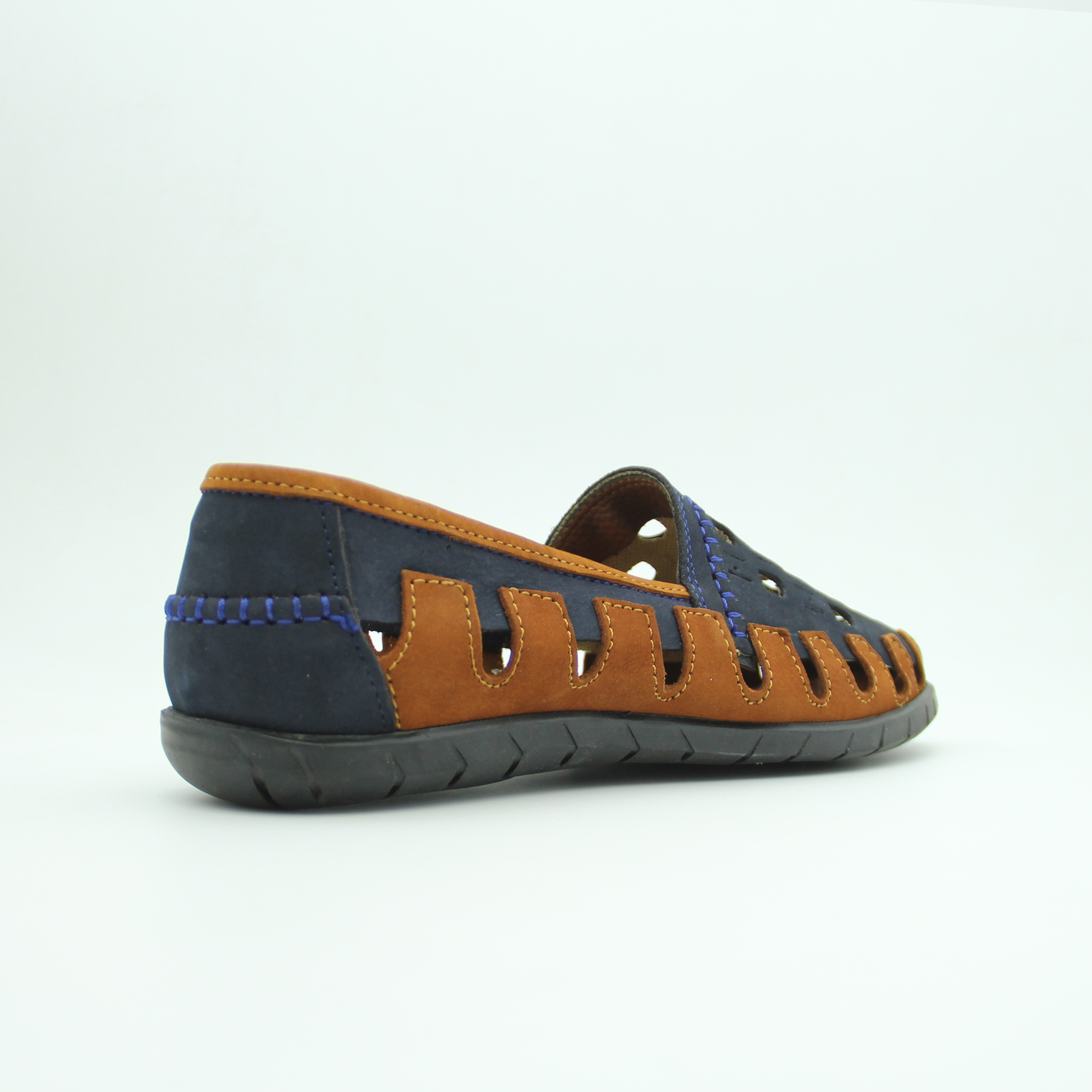 Men Casual Trek slip-on (Navy-Brown)