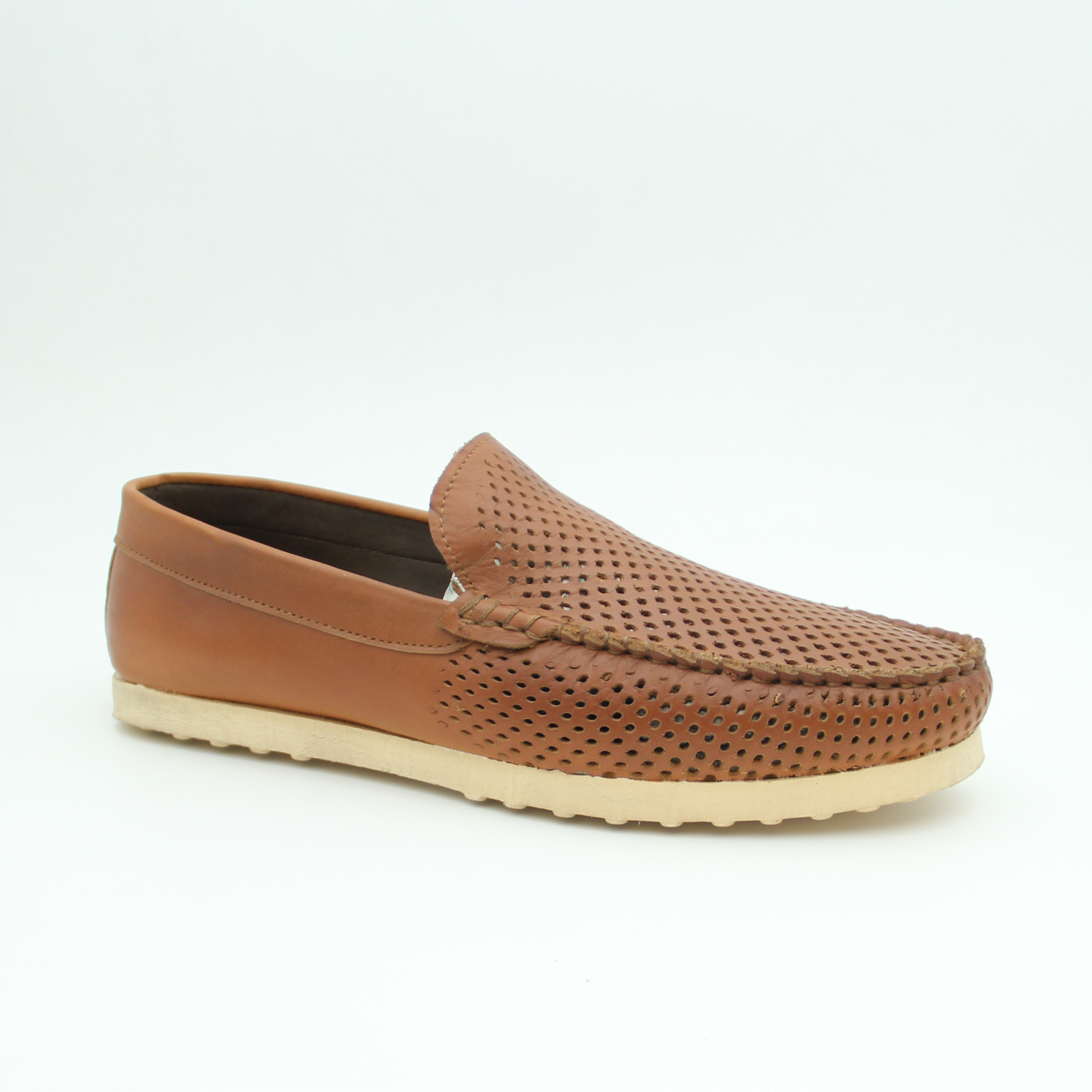 Men Loafer Shoes Leather Flat (Havan)