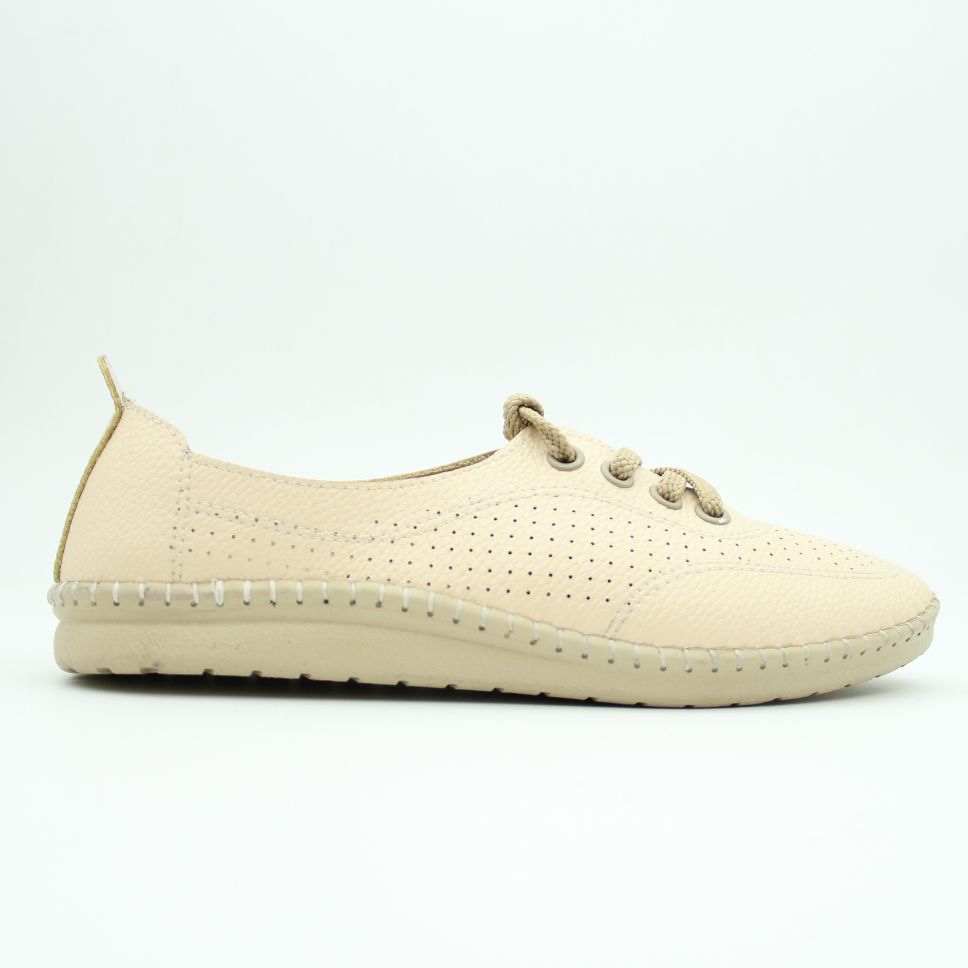 Women leather ladies lotus Shoes (Off White)