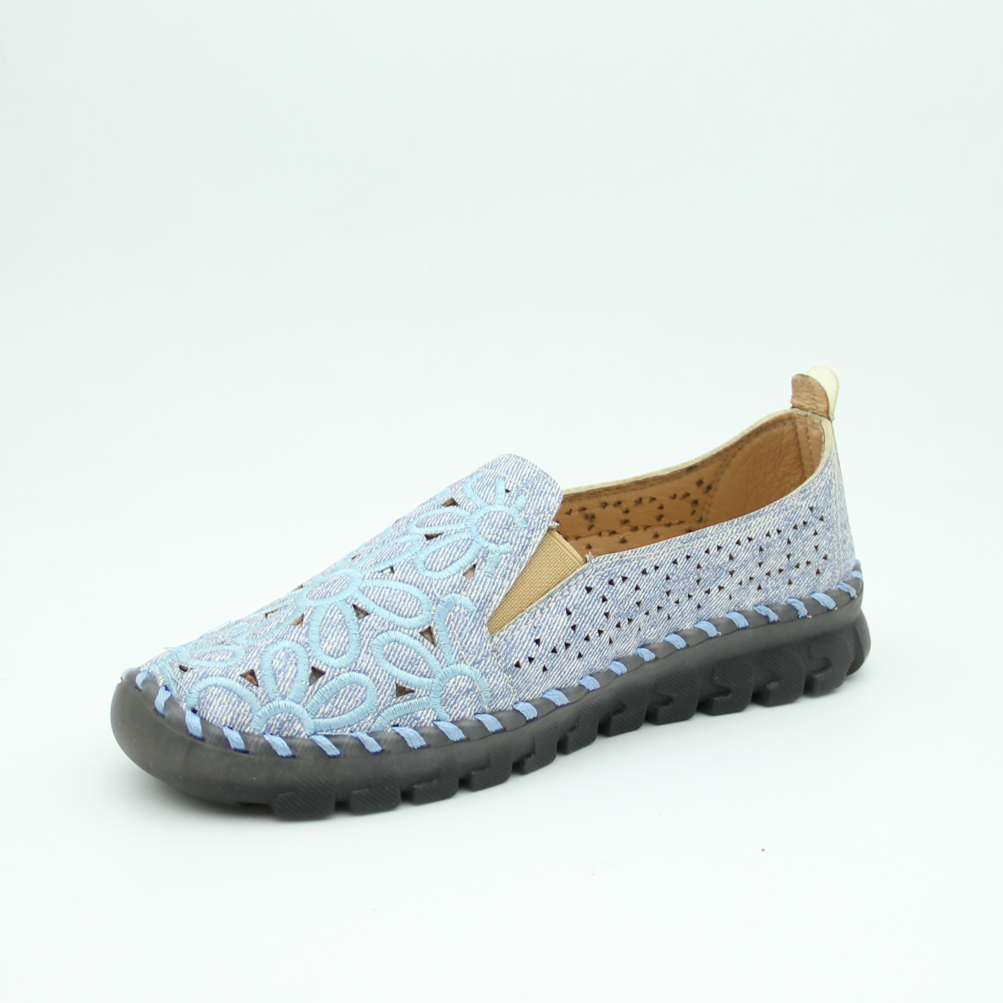Women Spring Step Flowerflow slip-on (Blue)