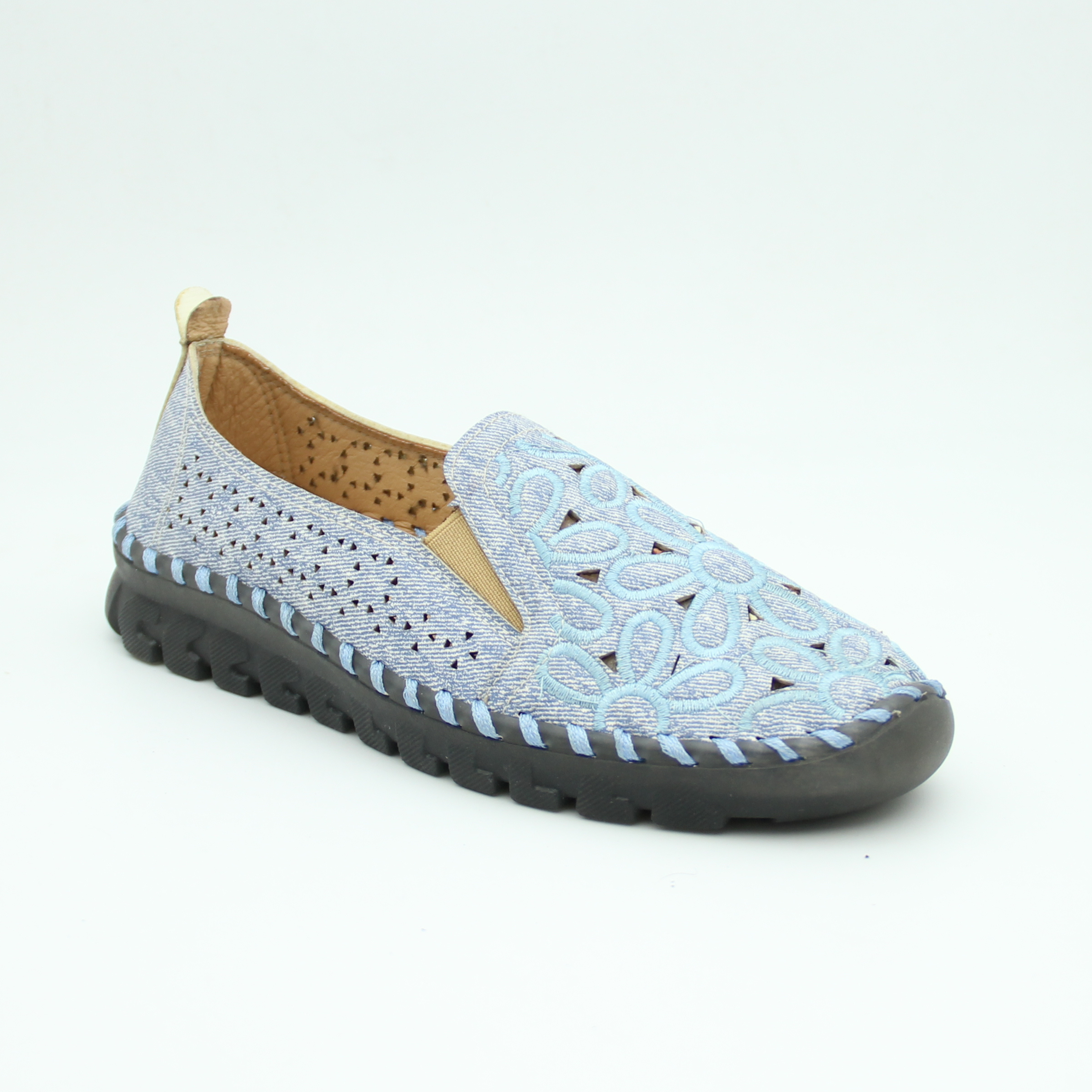 Women Spring Step Flowerflow slip-on (Blue)