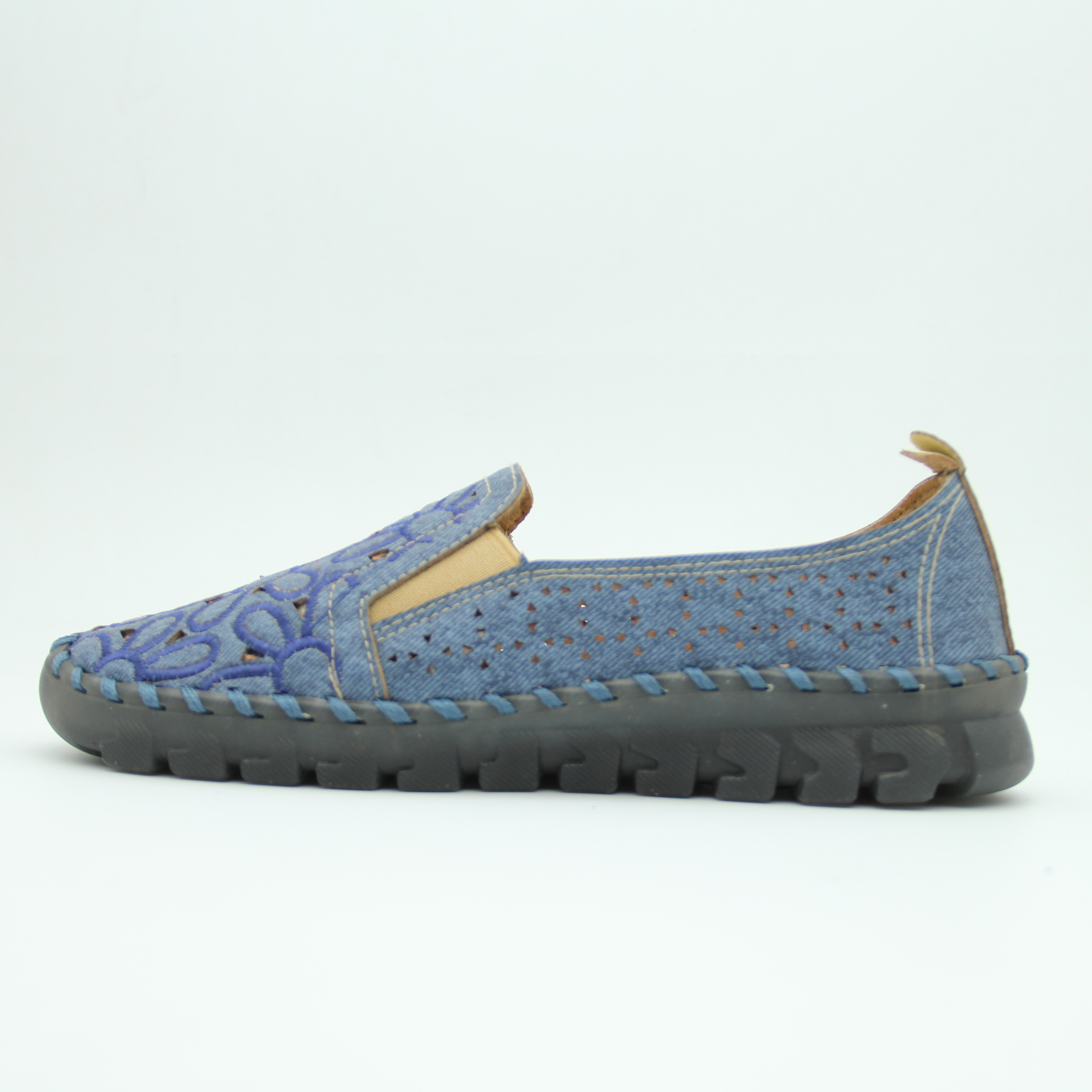 Women Spring Step Flowerflow slip-on (Blue Jeans)