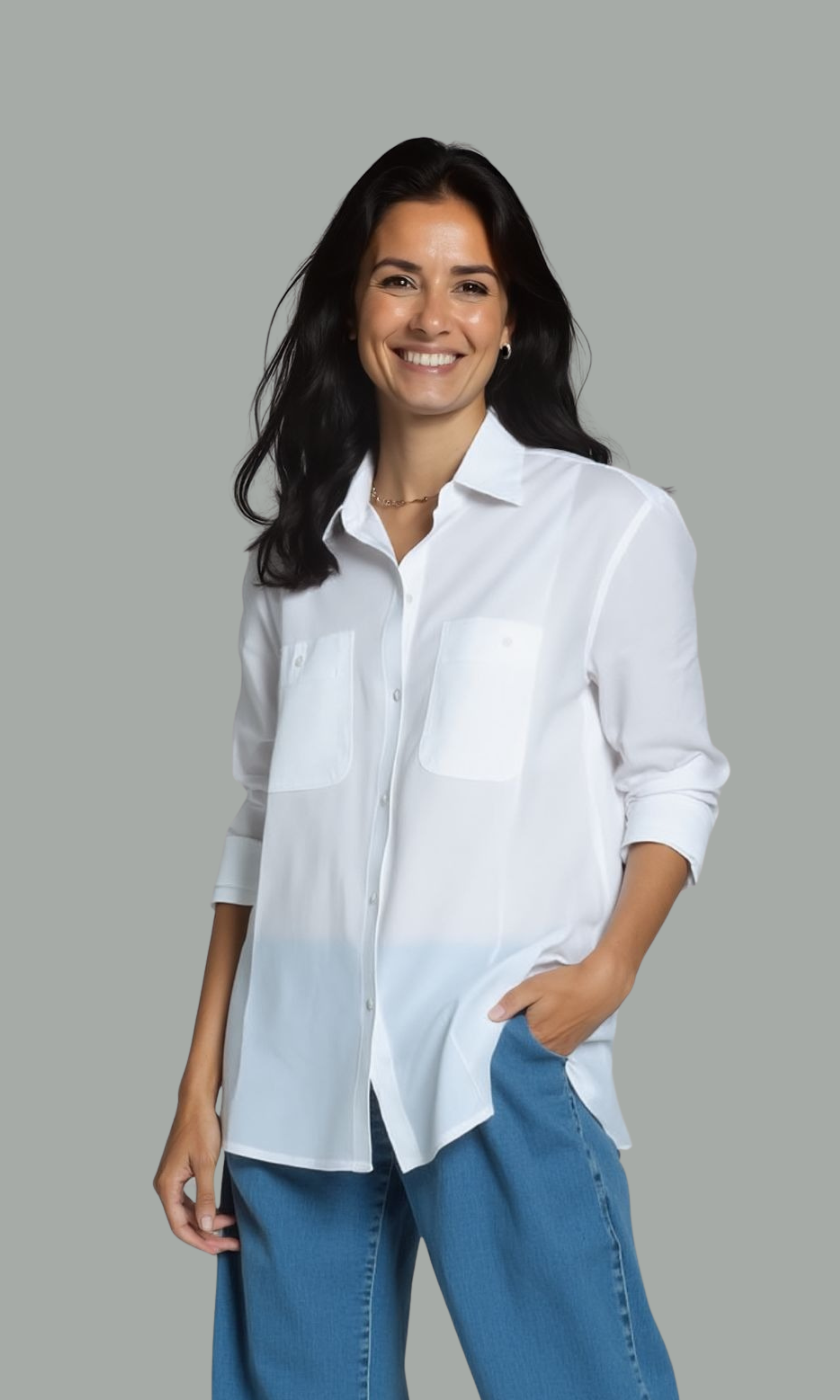 Women Solid Pocket Shirt for Stylish Look