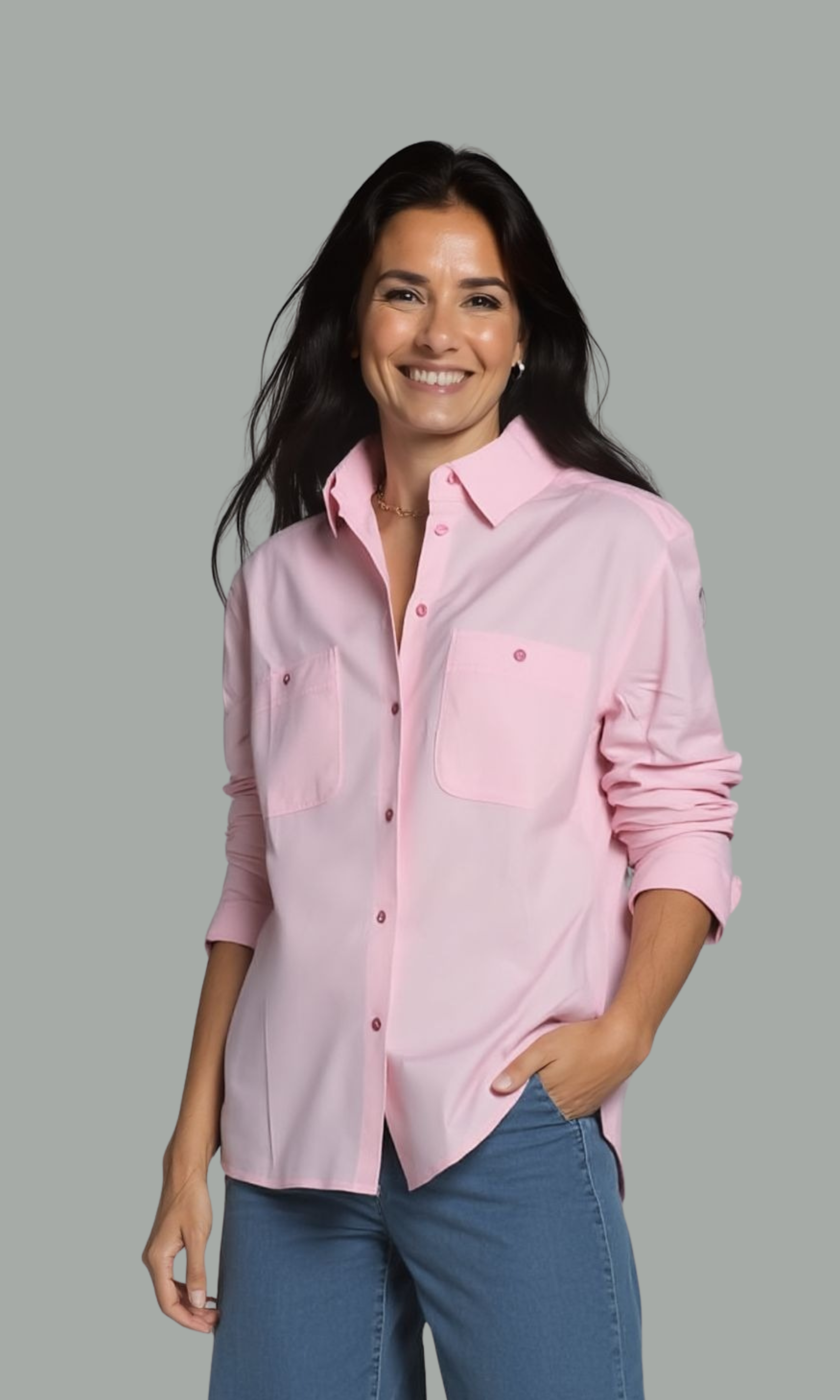 Women Solid Pocket Shirt for Stylish Look