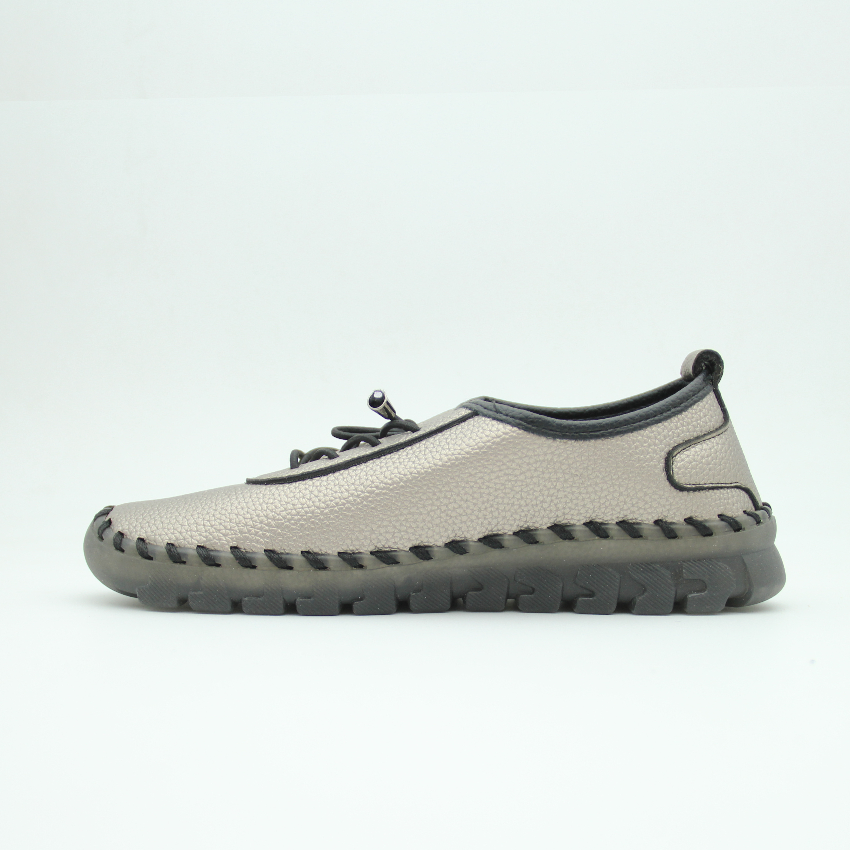 Women Casual Sneaker With Non-Slip Rubber (Silver)
