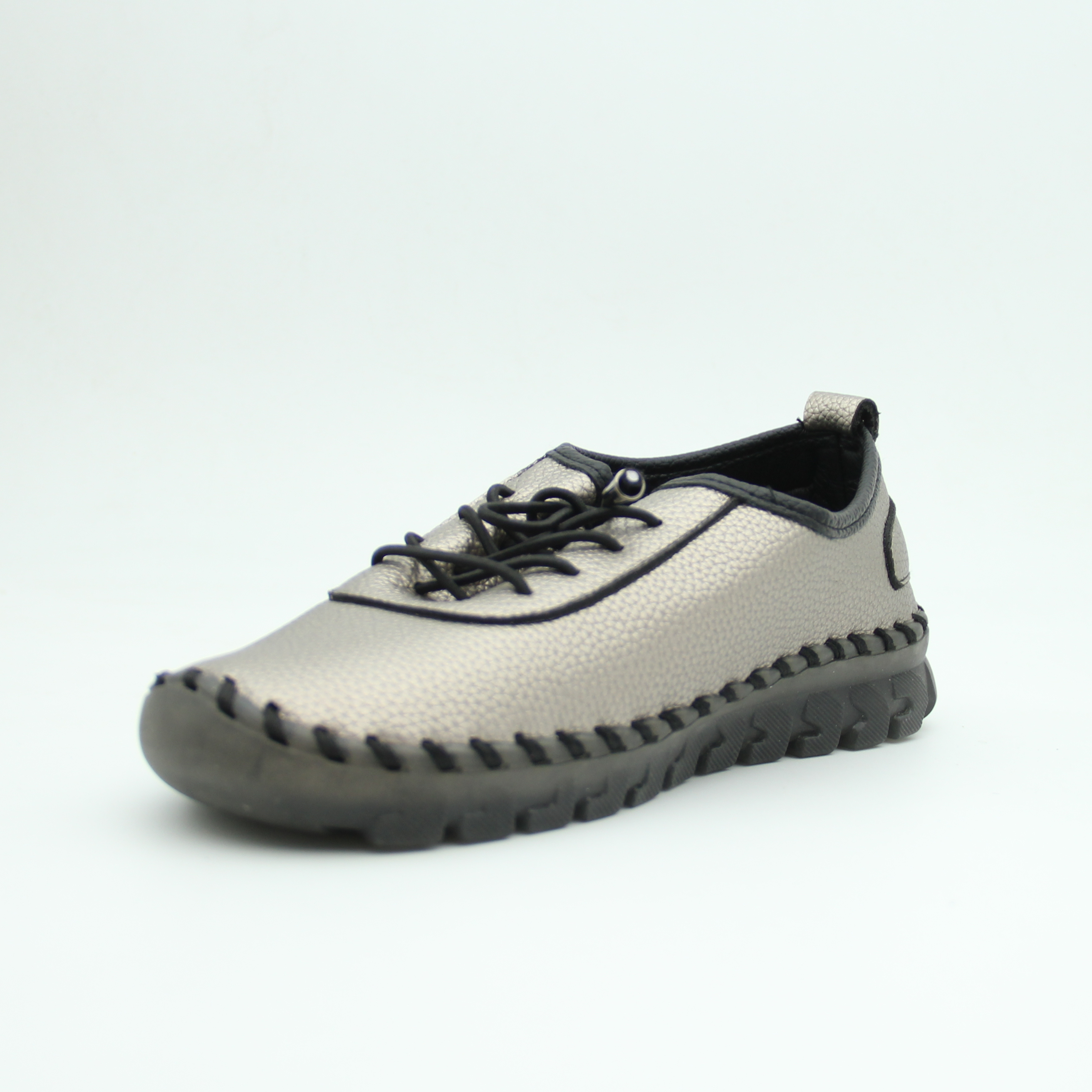 Women Casual Sneaker With Non-Slip Rubber (Silver)
