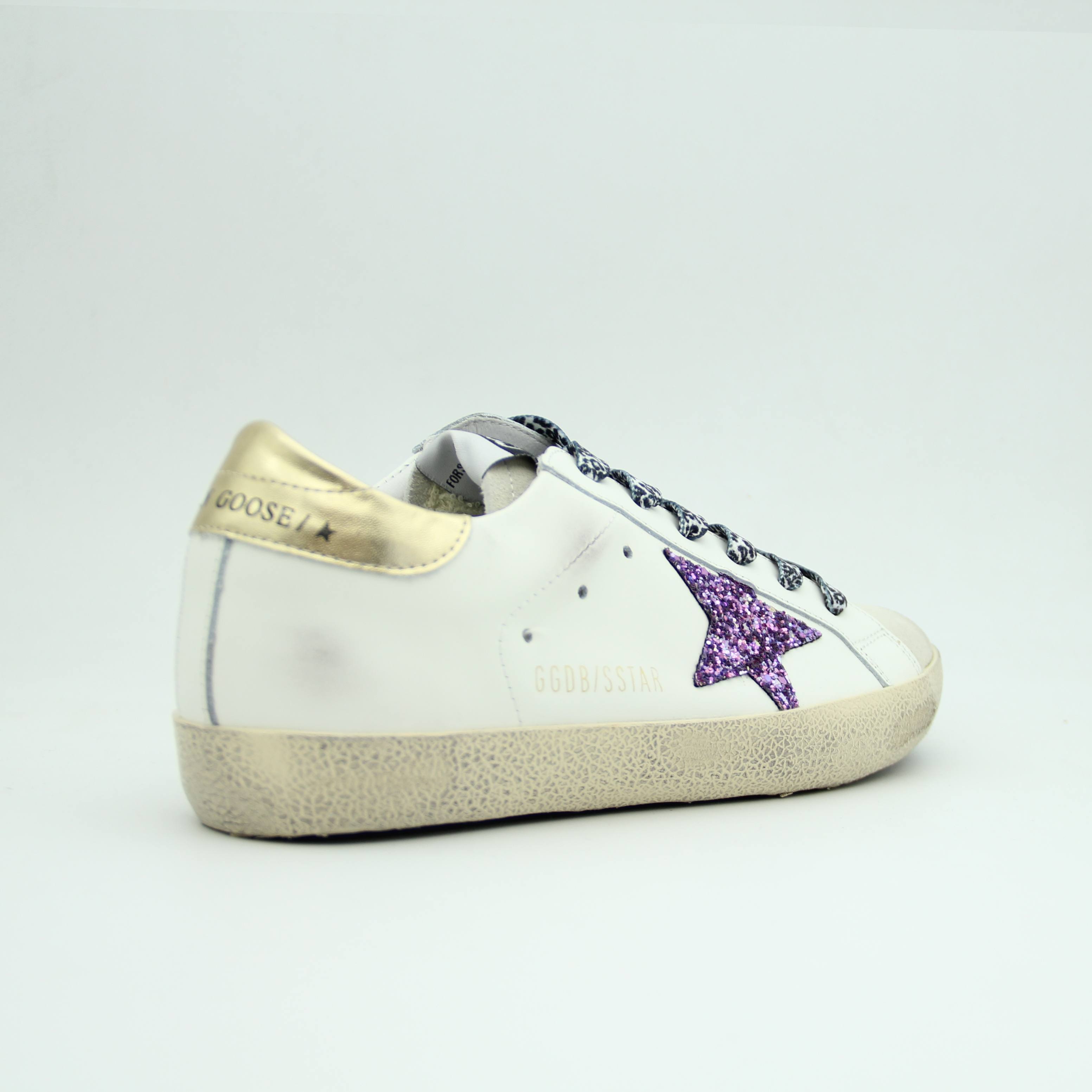 Women Super Star Retro (White*Purple Star)