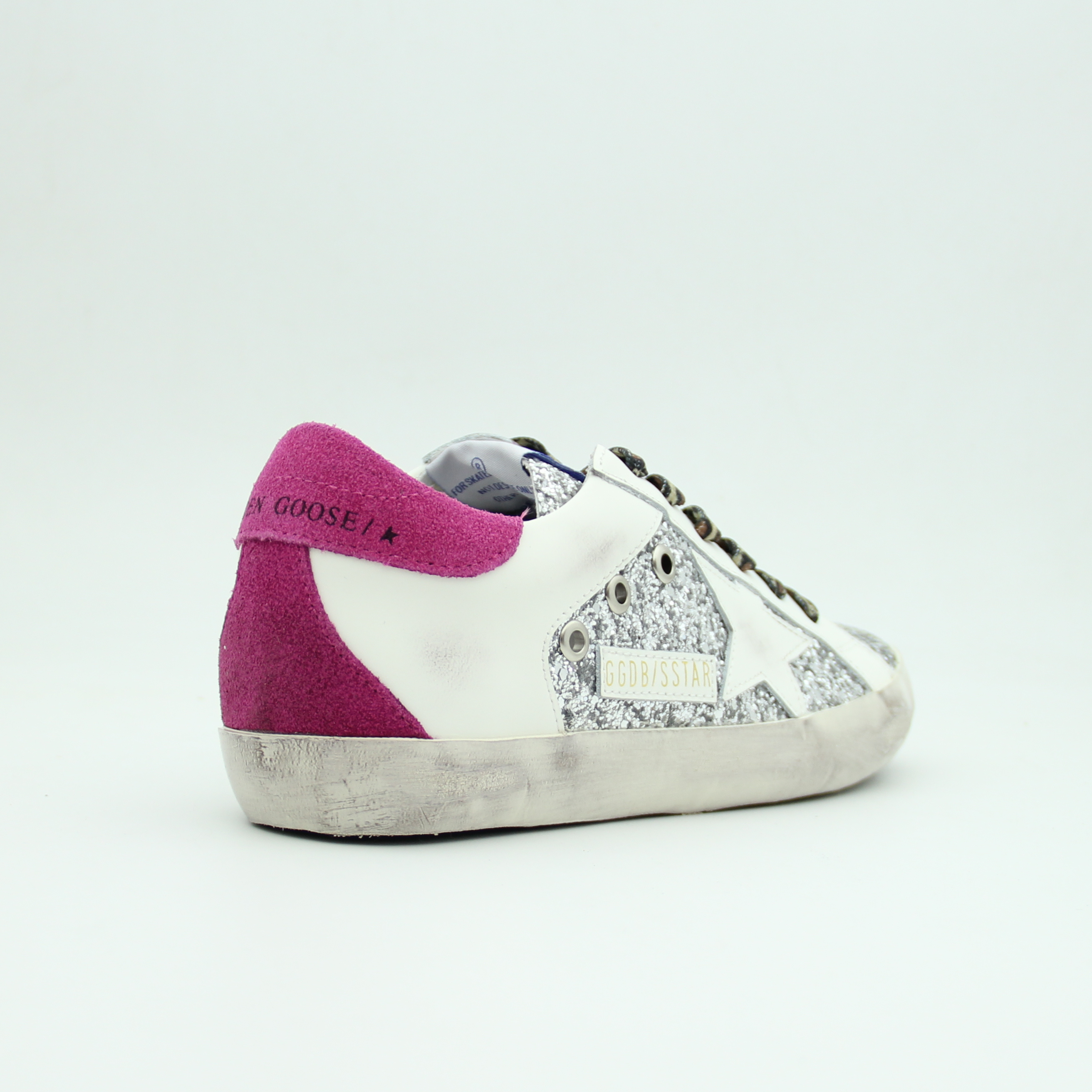 Women Super Star Leather (Glitter*Pink)