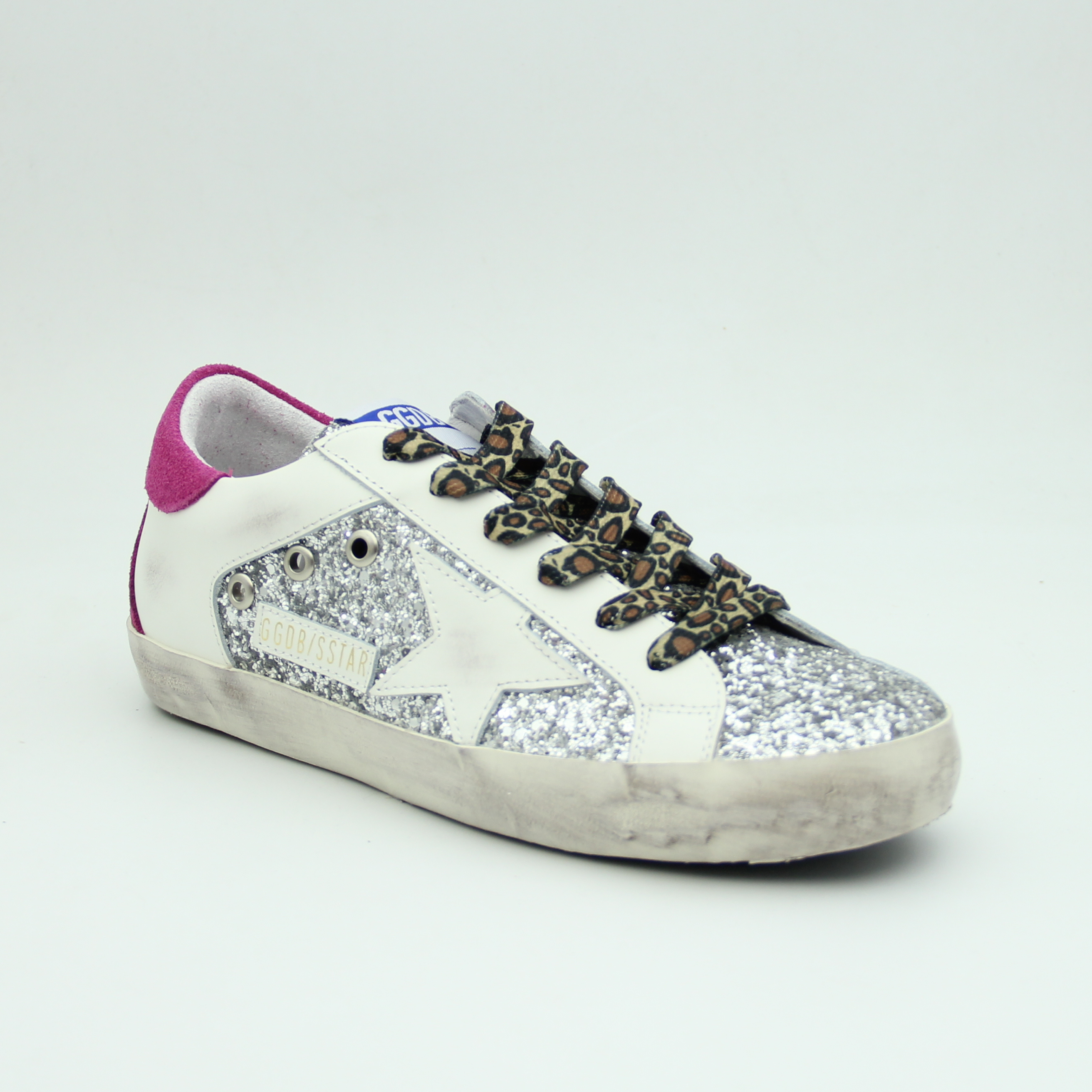 Women Super Star Leather (Glitter*Pink)