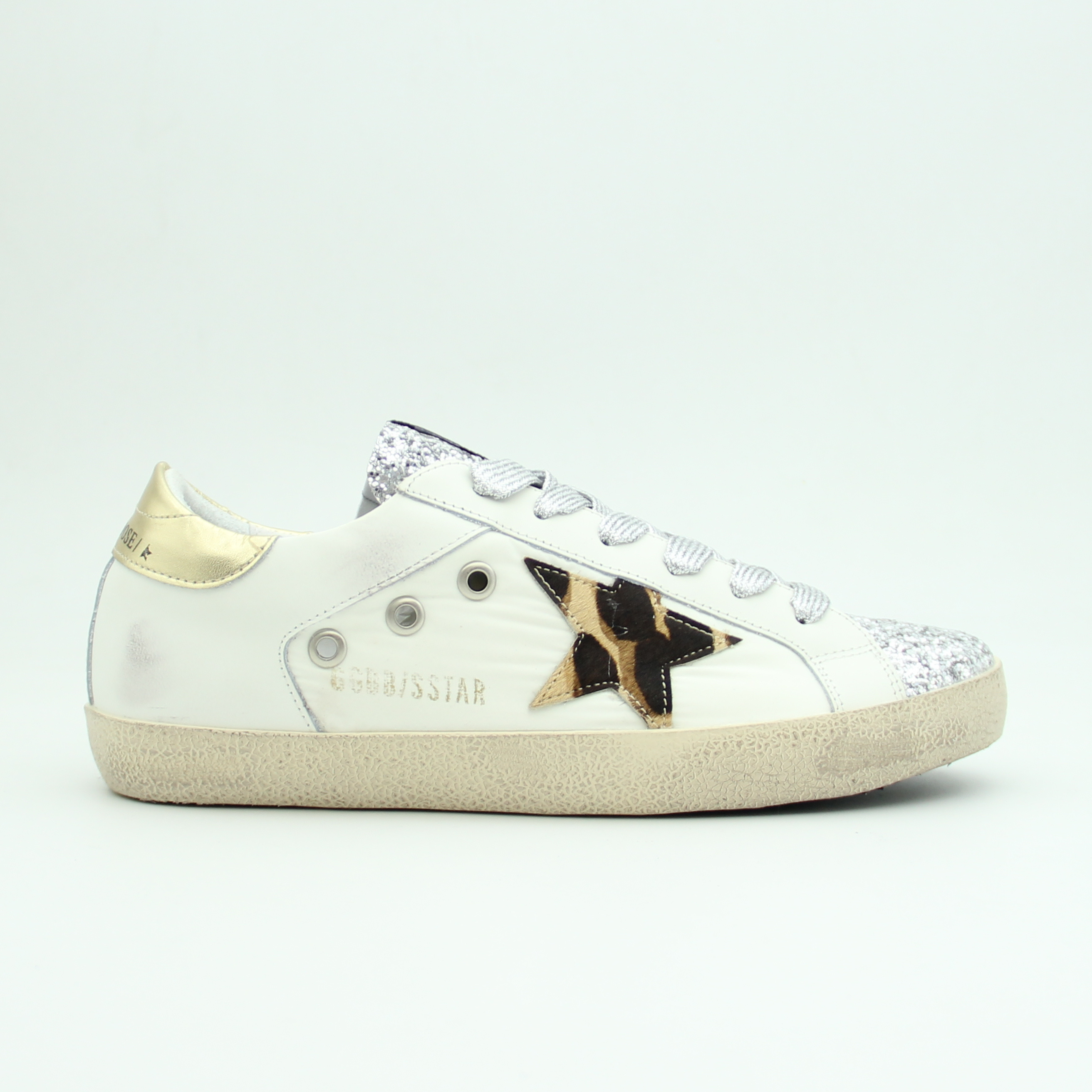 Women Super Star Glitter Tongue (Leopard Pony)