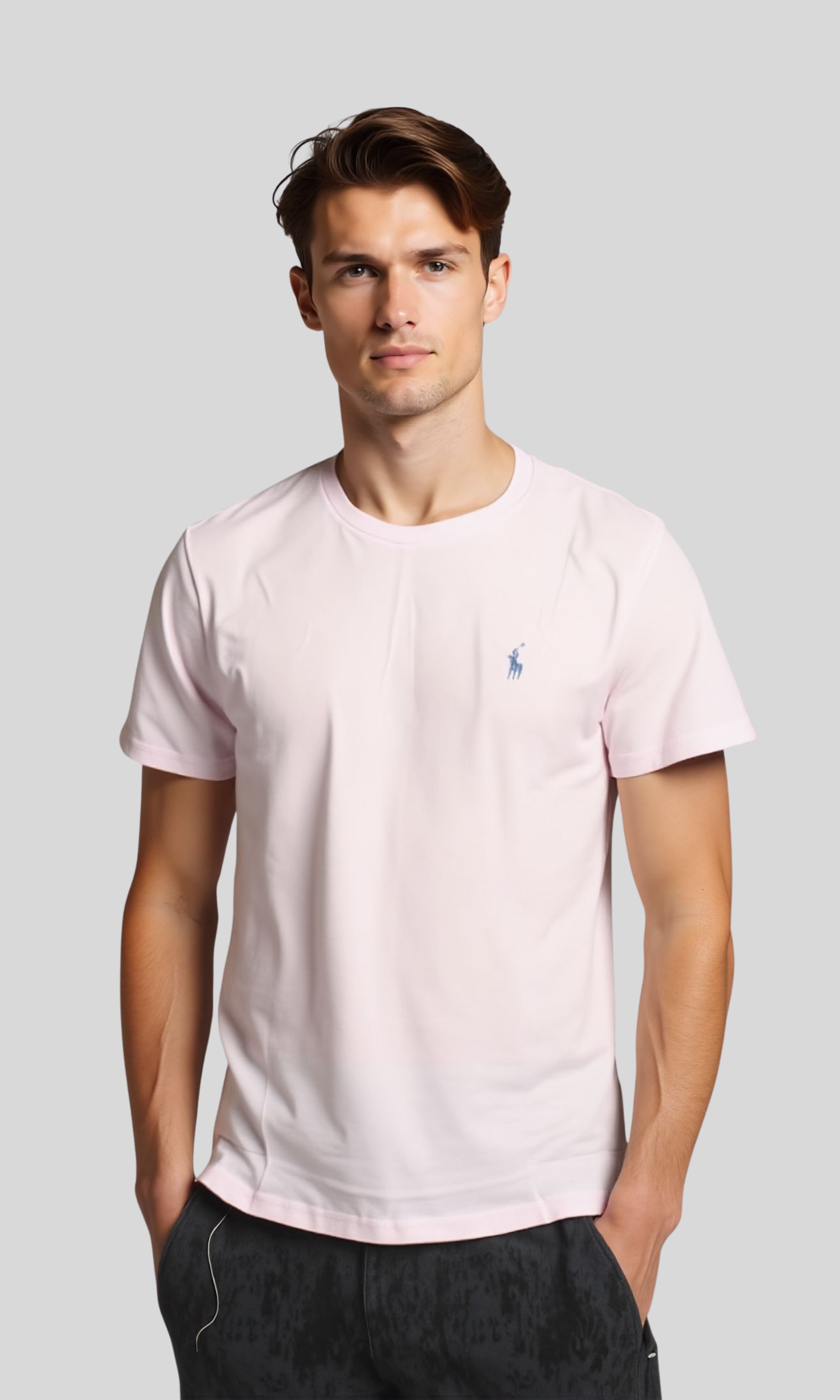 Men Relaxed Fit Cotton T-Shirt PRL (Pink)
